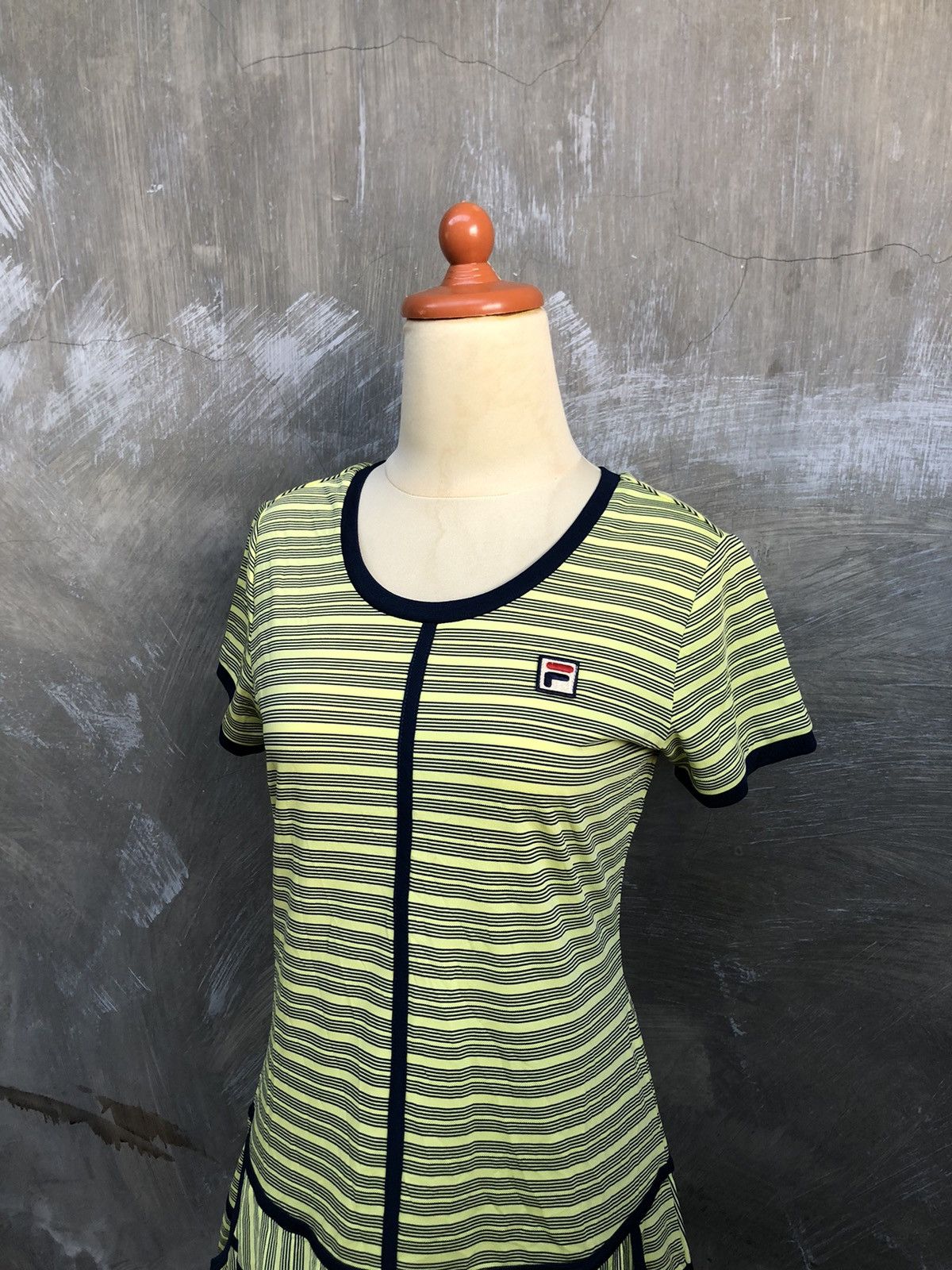 Designer × Fila FILA Stripe Midi Dress For Casual Size M / US 6-8 / IT 42-44 - 2 Thumbnail