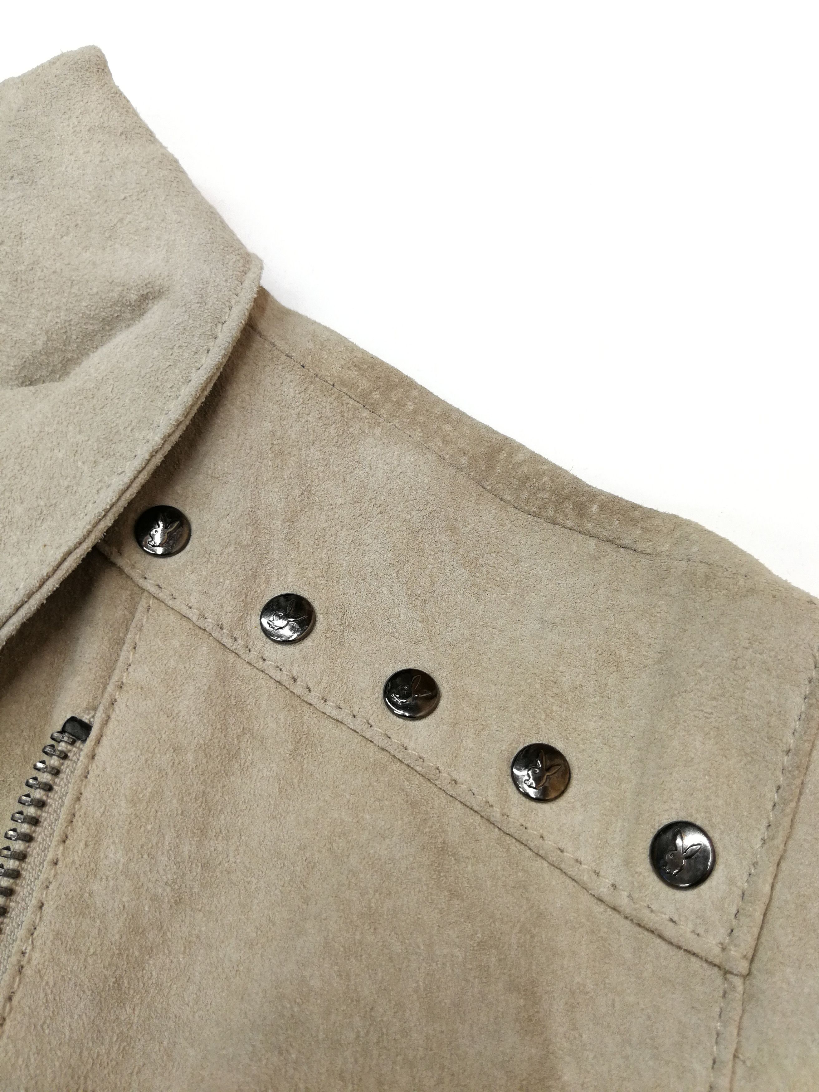 Playboy × Vintage Vintage Playboy Leather Jacket Biker Style Size M / US 6-8 / IT 42-44 - 13 Thumbnail