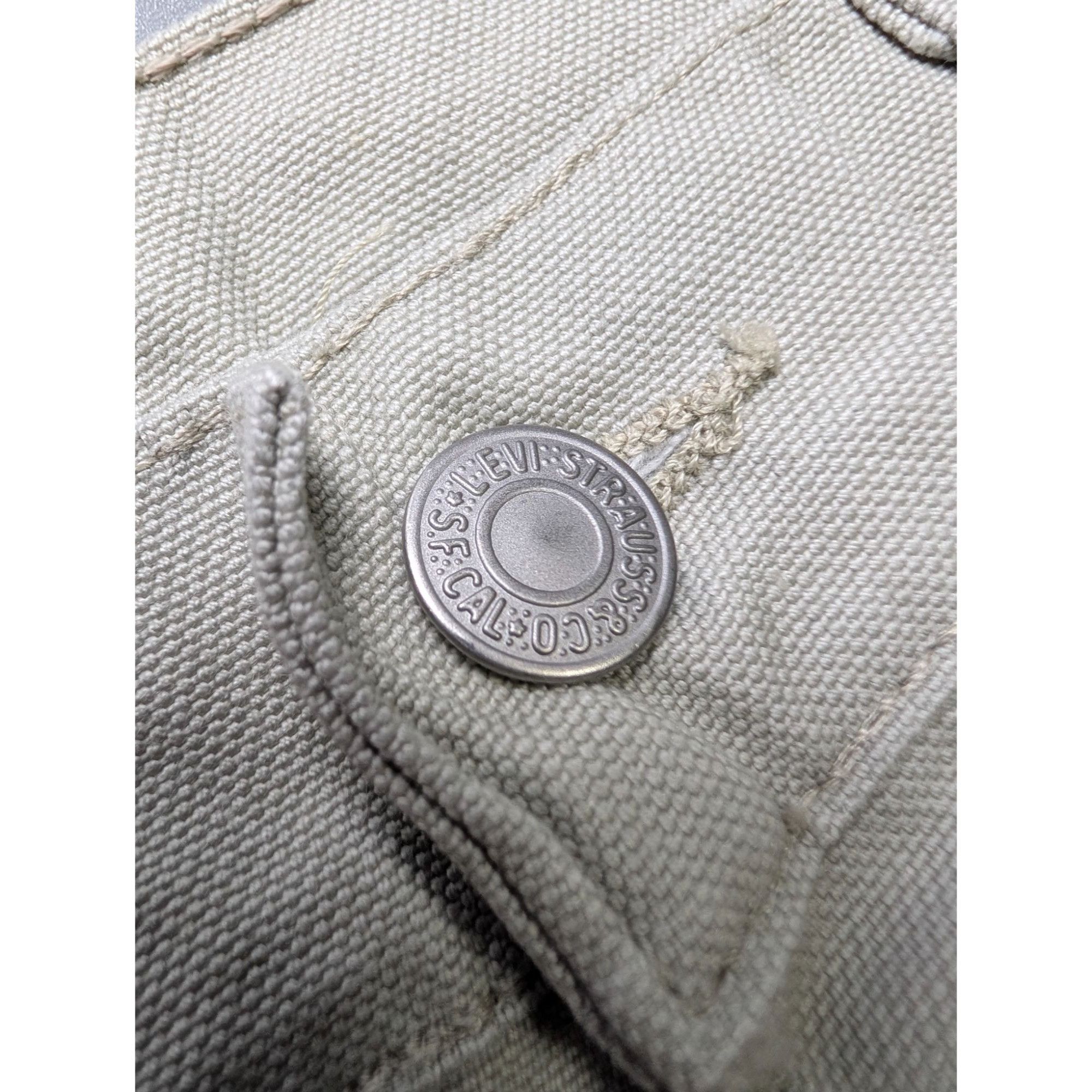 Levi's Vintage Clothing Levi's 551 Vintage Beige Denim Jeans Pants (Y1080) Size US 32 / EU 48 - 5 Thumbnail