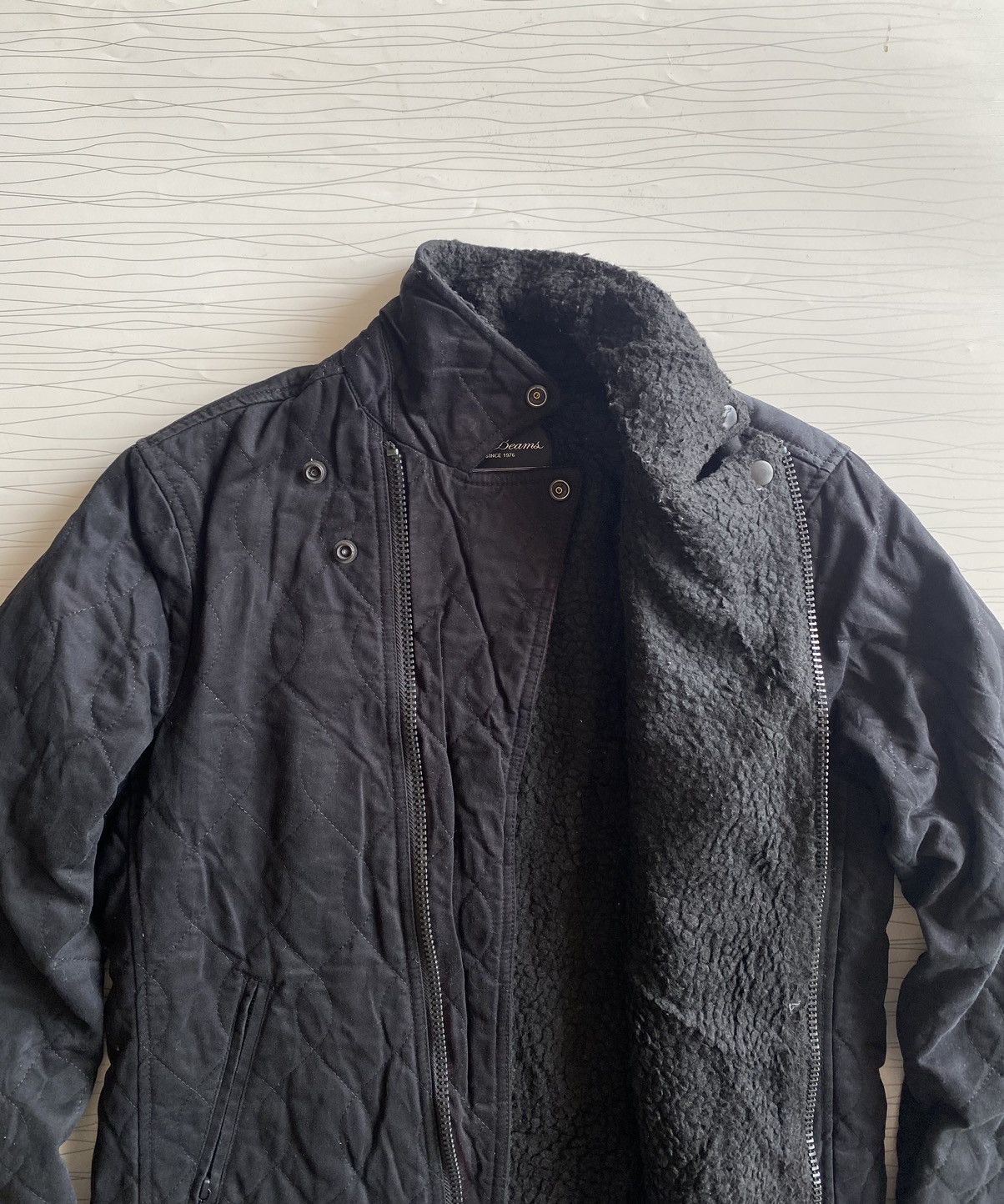 20471120 BEAMS Japan Linen Rider Double Collar Punk Jacket Size US M / EU 48-50 / 2 - 5 Thumbnail