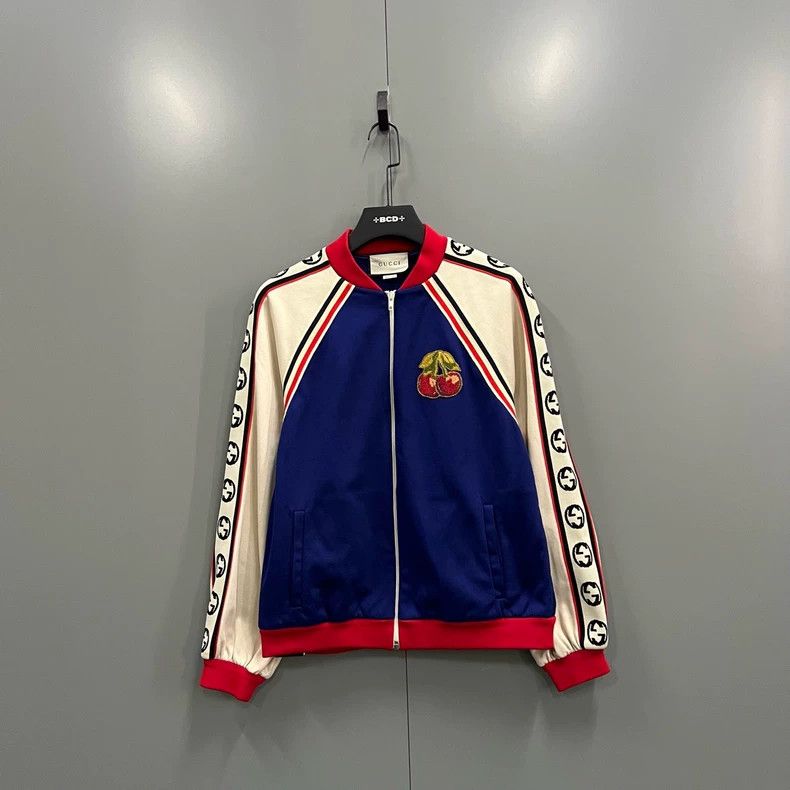 Gucci Gucci Color-blocking side GG printed school uniform jacket Size US L / EU 52-54 / 3 - 1 Thumbnail