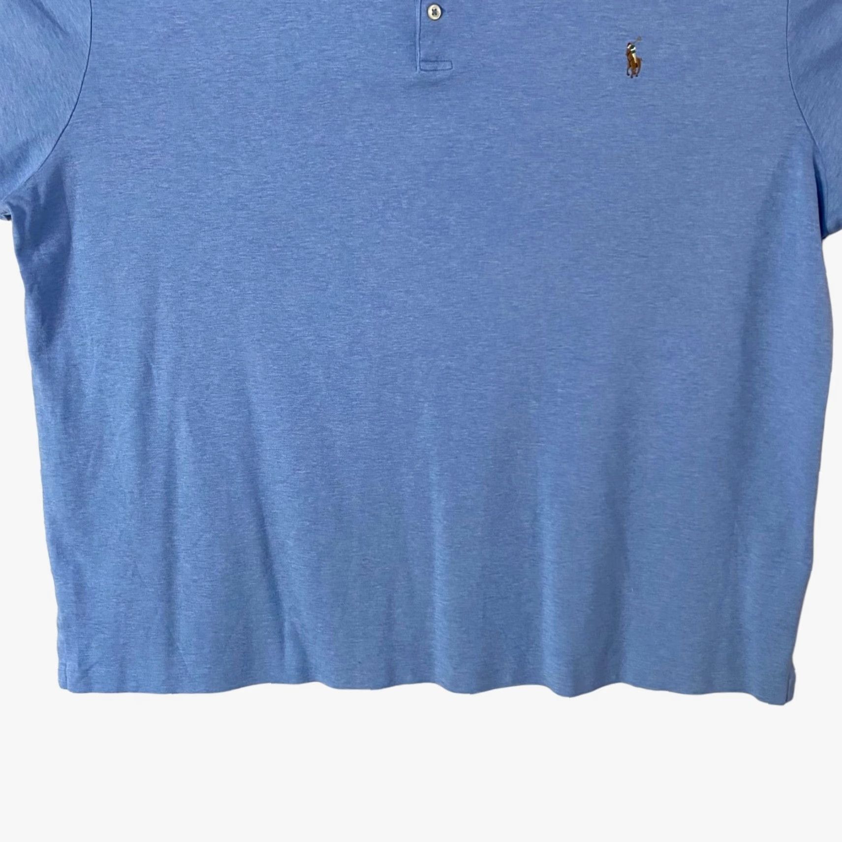 Ralph Lauren Polo Ralph Lauren Polo Shirt Big & Tall Soft Cotton Light Blue Men's 2XB Size 2X Blue Polo Shirt Mens Big & Tall Cotton Polo Light Blue 2XB Size US XXL / EU 58 / 5 - 6 Thumbnail