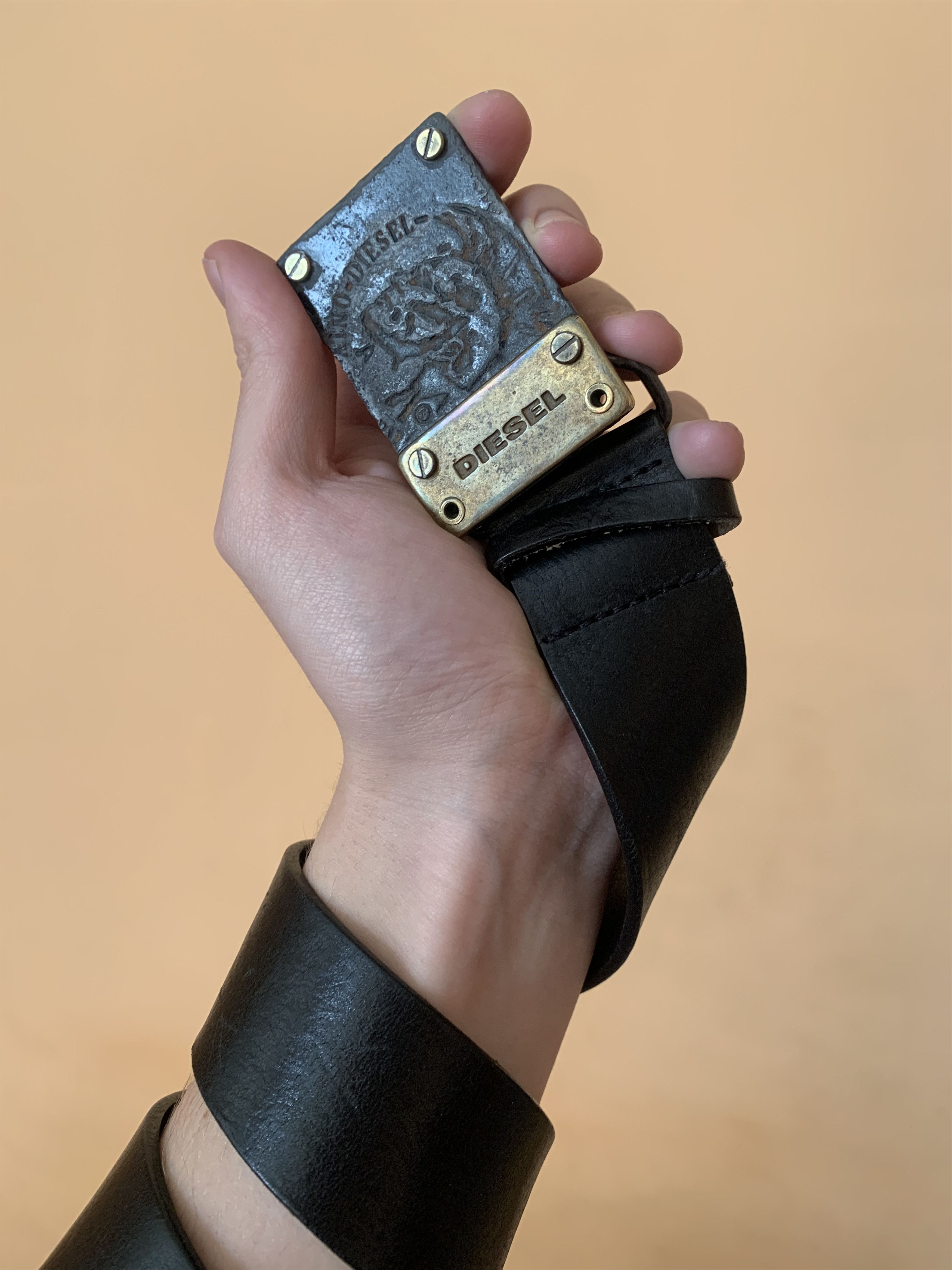 Diesel Vintage Y2K Diesel Leather Belt Size ONE SIZE - 1 Thumbnail