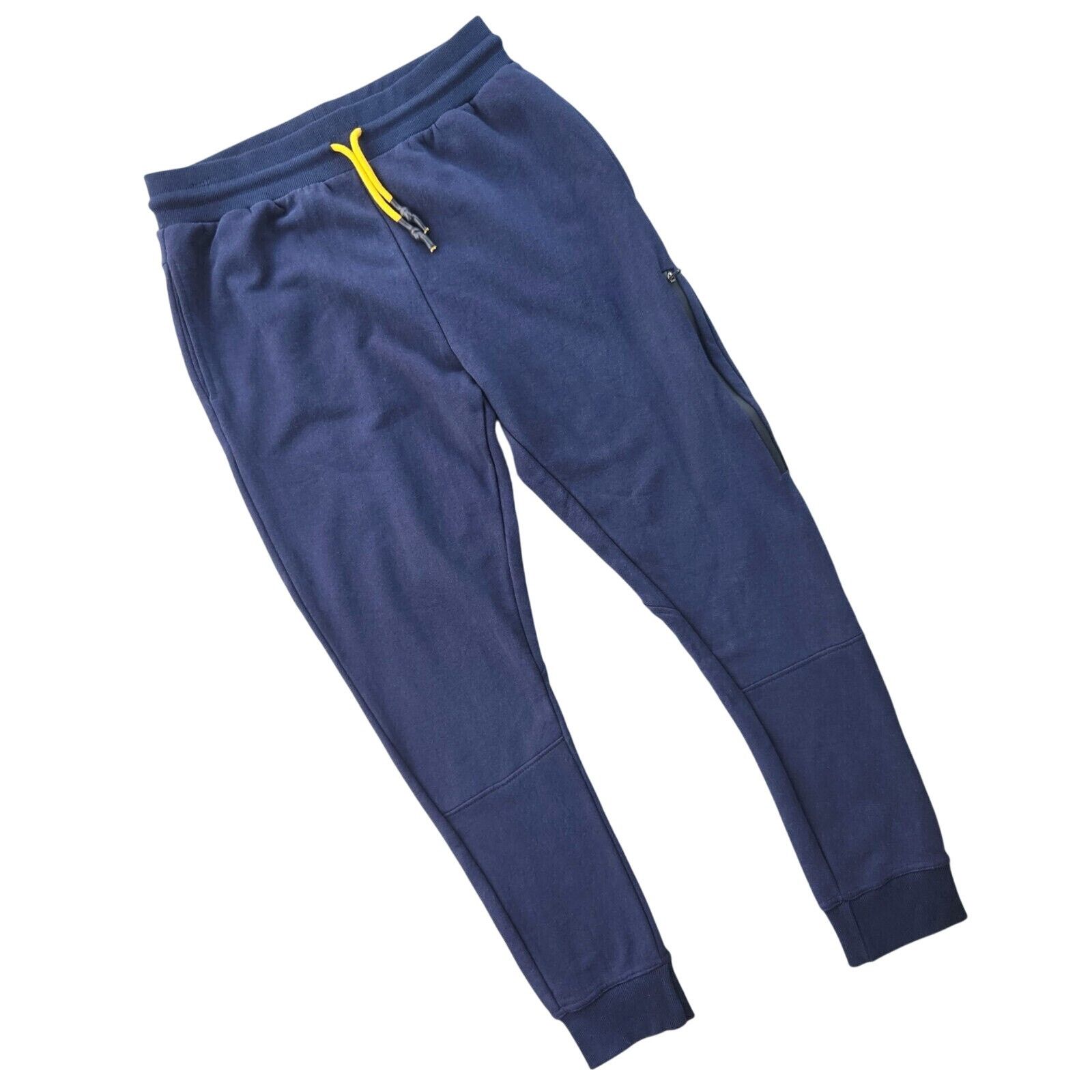 Eleven Paris Eleven Paris Men's Navy Cotton Terry Jogger Pants Size S Size US 28 / EU 44 - 1 Thumbnail