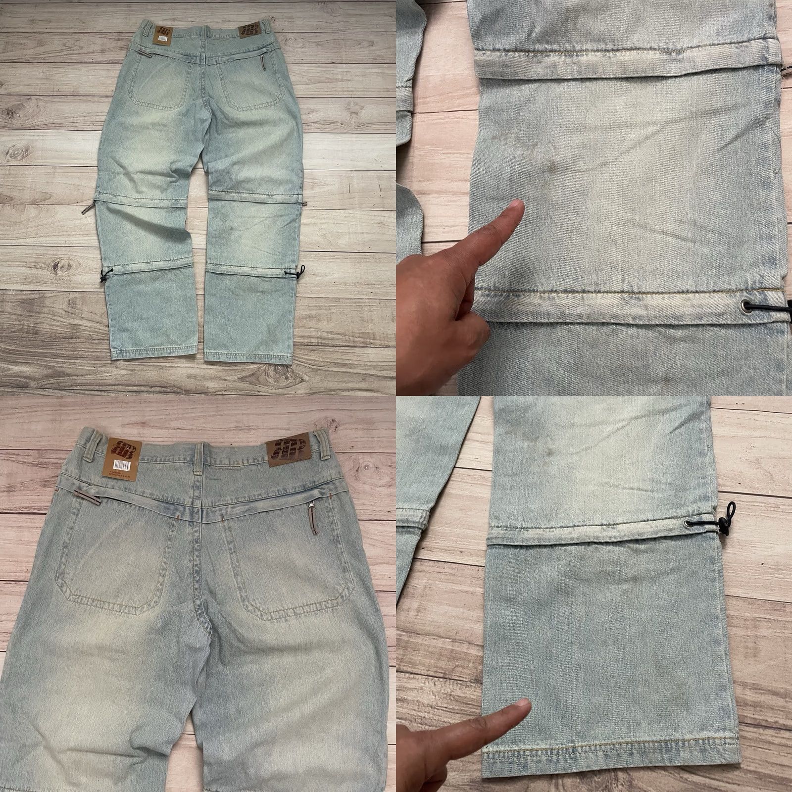 JNCO VINTAGE Royal Blue Jeans Jeans 40x34 Men's 90s Y2K Wide-Leg Denim Baggy 5-Pocket 100% Cotton Blue Mens Size US 40 / EU 56 - 8 Thumbnail