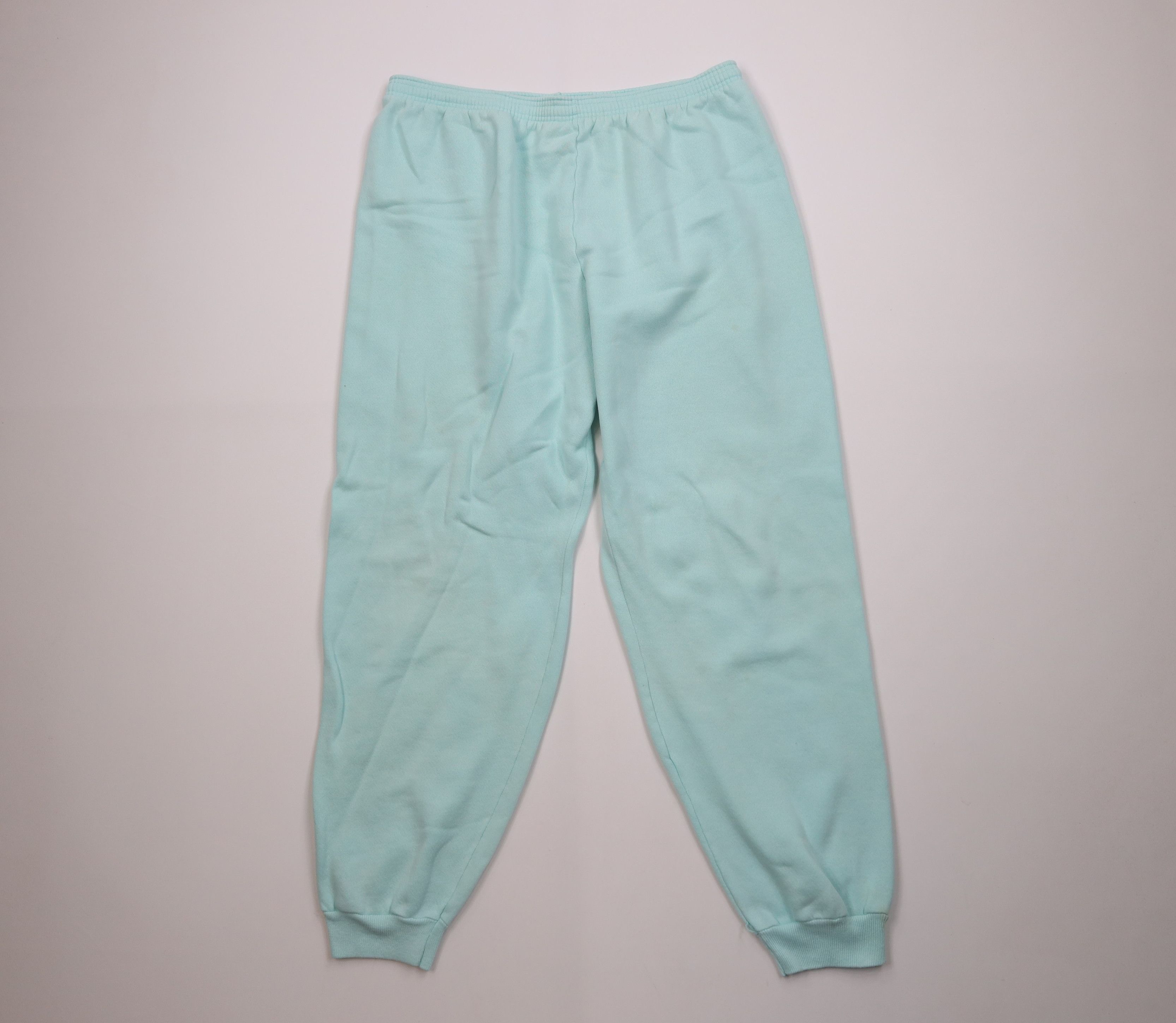 Vintage Vintage 90s Streetwear Sweatpants Joggers Light Blue USA Size 32" / US 10 / IT 46 - 1 Thumbnail