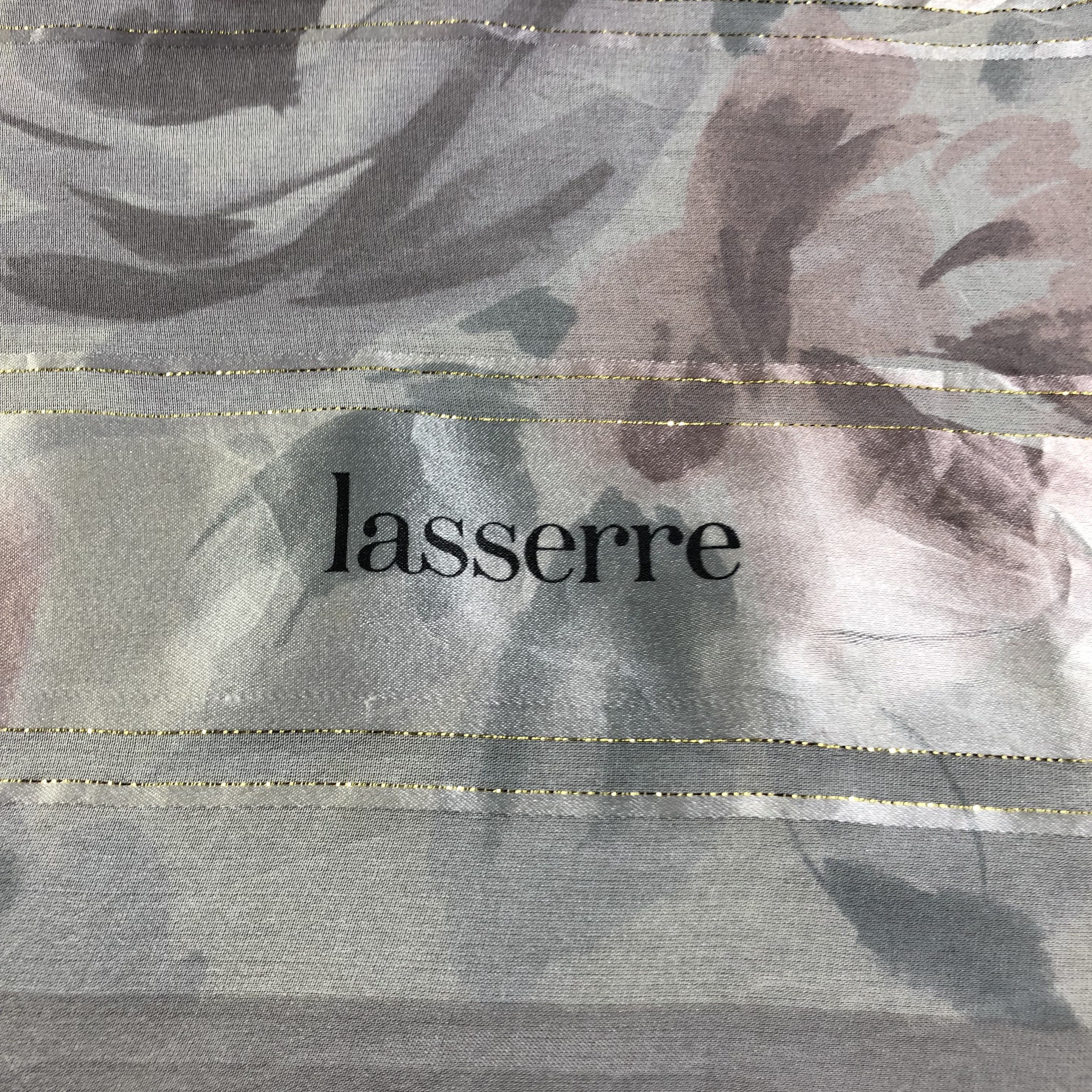 Vintage Lasserre Floral Silk Scarf M830 Size ONE SIZE - 3 Thumbnail
