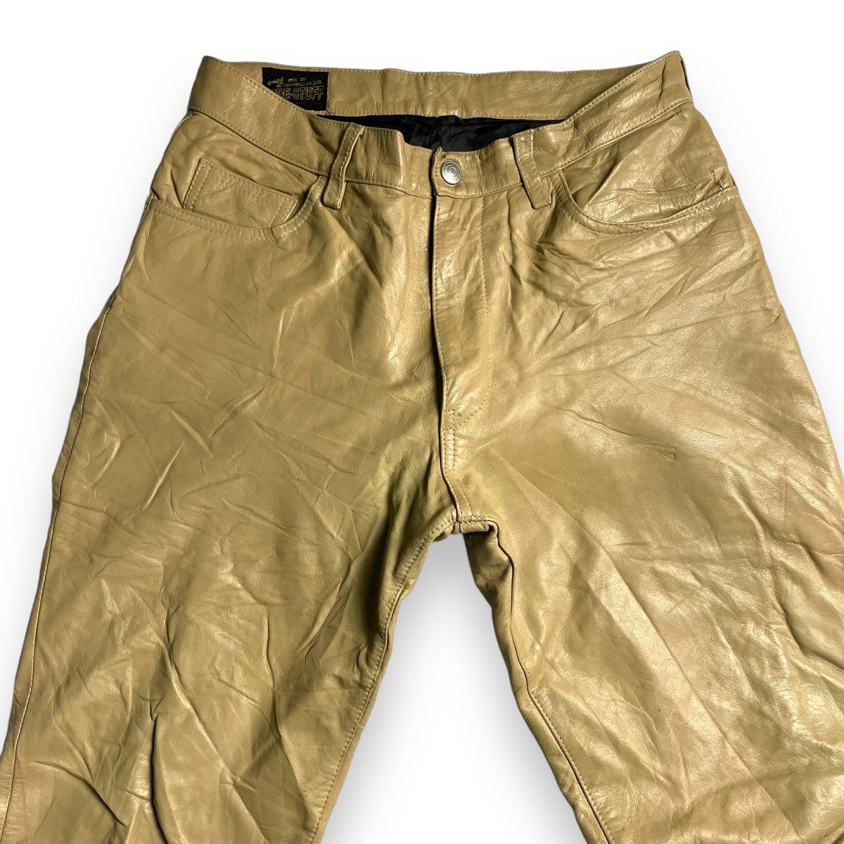 Genuine Leather VINTAGE JOHN BULL GENUINE LEATHER PANTS Size US 28 / EU 44 - 4 Thumbnail