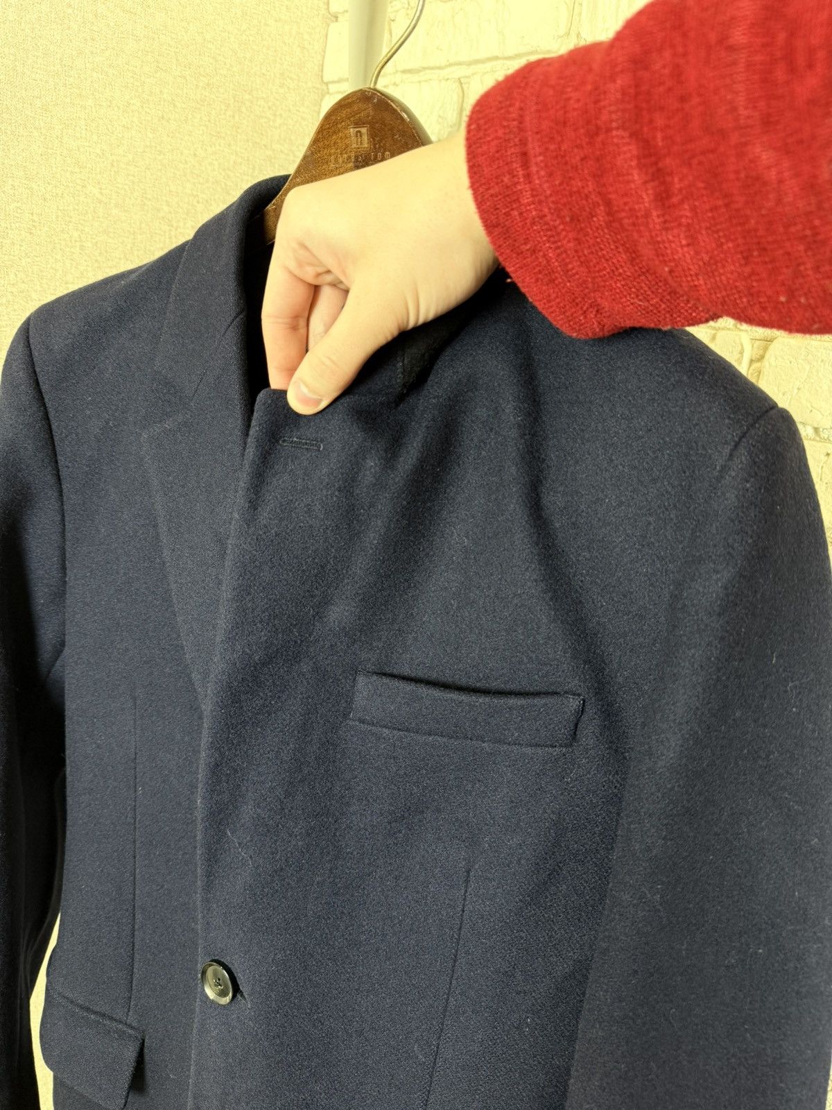 AMI AMI Alexandre Mattiussi Navy Blues Wool Coat Size 48 Size US M / EU 48-50 / 2 - 12 Thumbnail