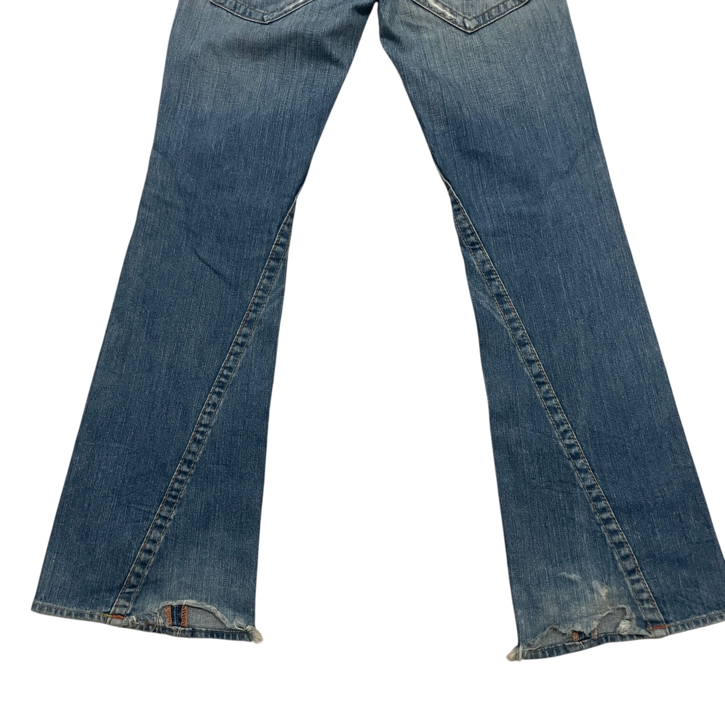 True Religion Vintage 90s True Religion Flare Distressed Denim Size 31" - 9 Thumbnail