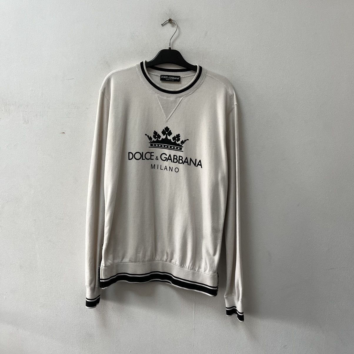Dolce & Gabbana Rare Dolce & Gabbana sweatshirt big logo Milano Size US M / EU 48-50 / 2 - 1 Thumbnail