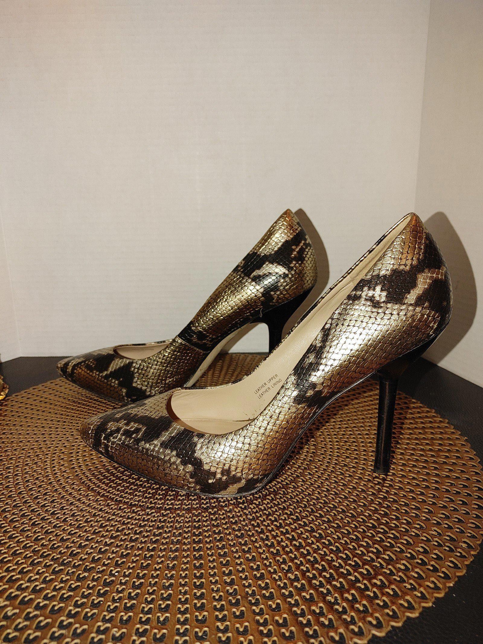 Designer Via Spiga Leather Heels Size 9.5M Size US 9.5 / IT 39.5 - 1 Thumbnail