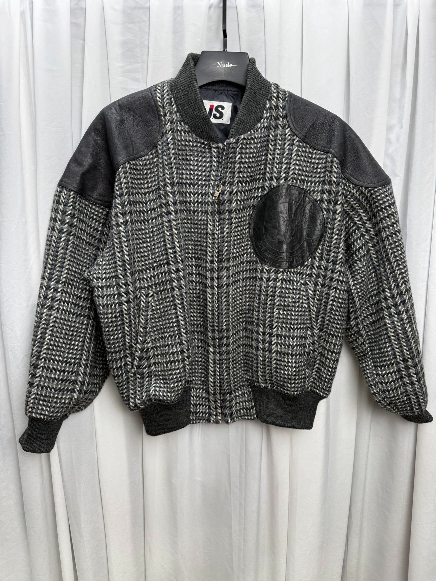 Issey Miyake Issey Sports Plaid Leather Patch Jacket Size US XXL / EU 58 / 5 - 1 Thumbnail