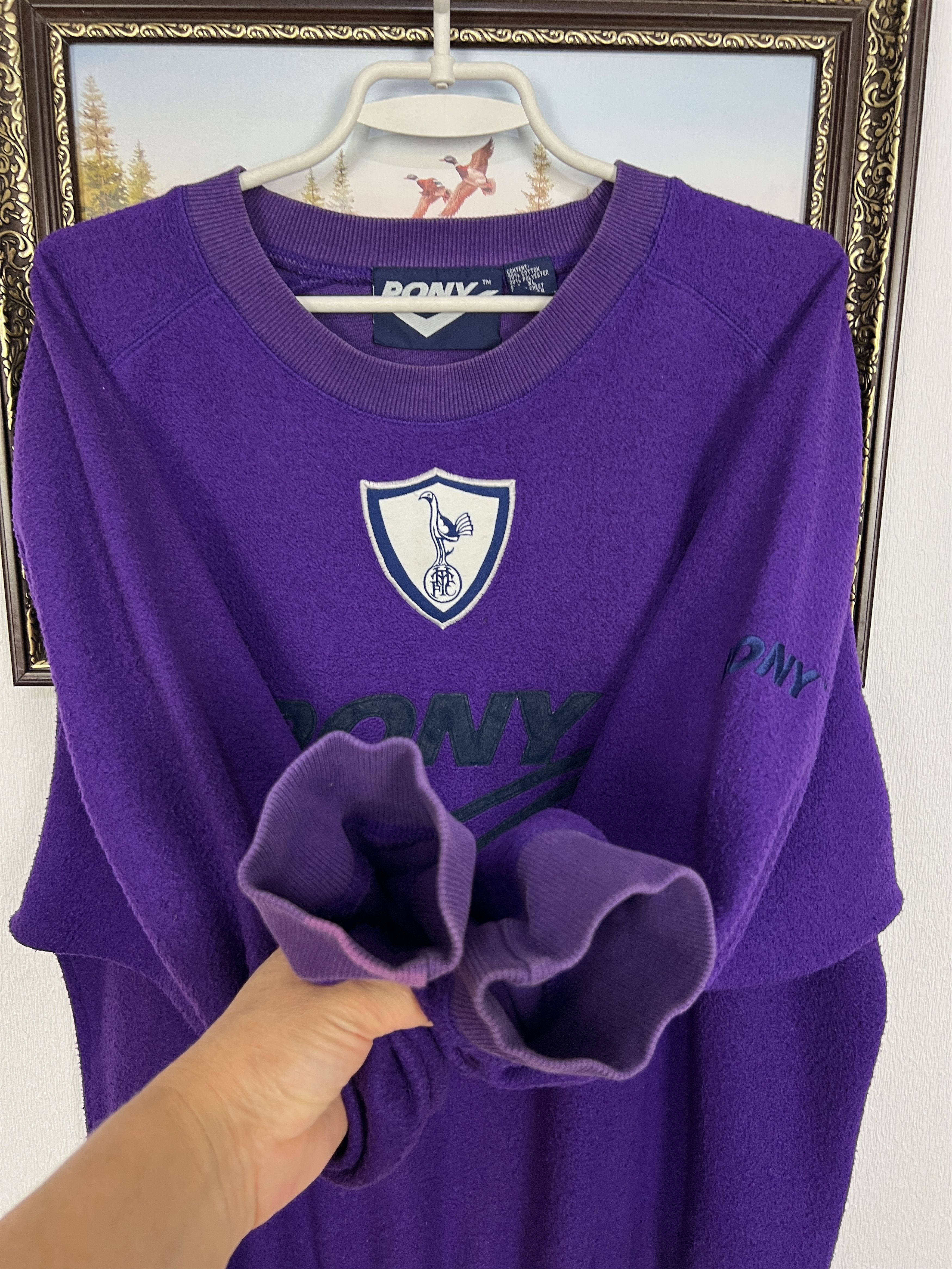 PONY Vintage 90's Pony Tottenham Hotspur Football Sweatshirt Size US XL / EU 56 / 4 - 5 Thumbnail