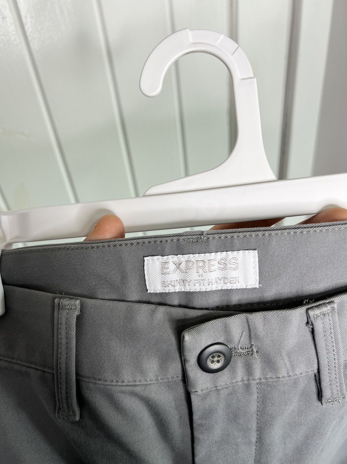 Express Express Skinny Fit Hayden Pants - Grey 33 X 32 Size US 33 - 7 Thumbnail