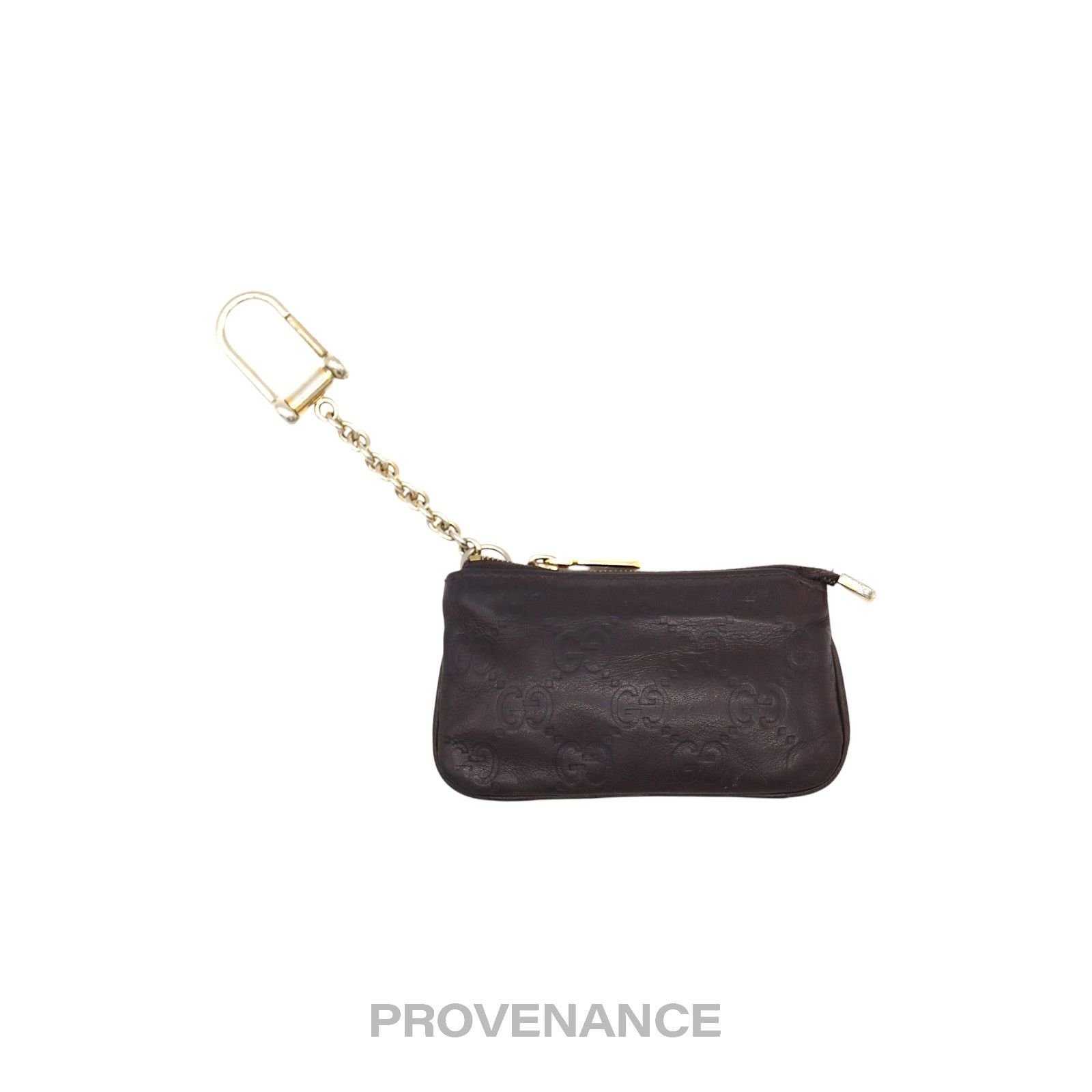 Gucci 🔴 Gucci Key Pouch Cles - Chocolate Guccissima Leather Size ONE SIZE - 1 Thumbnail