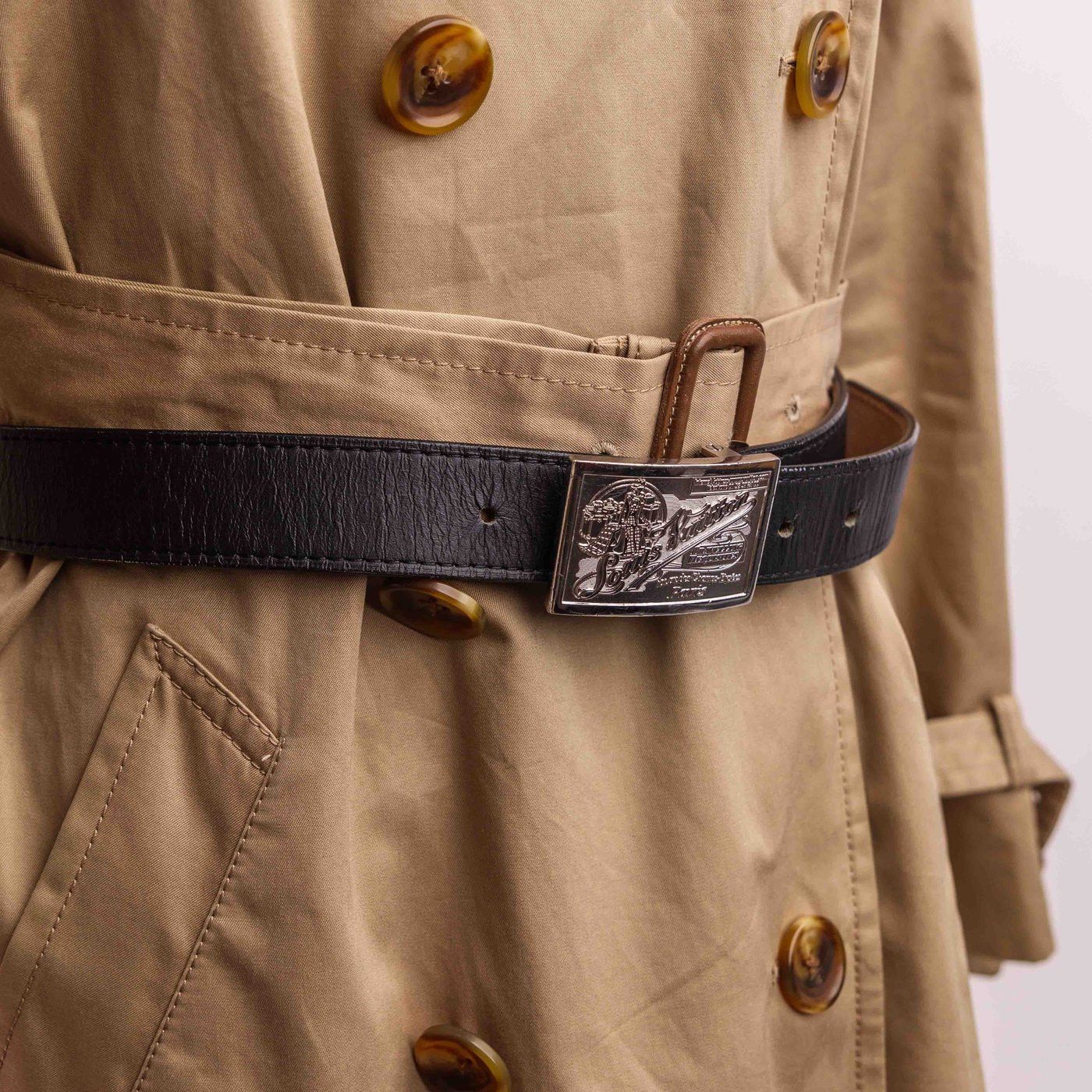 Louis Vuitton Louis Vuitton Travelling Requisites Black Leather Belt Size ONE SIZE - 2 Thumbnail