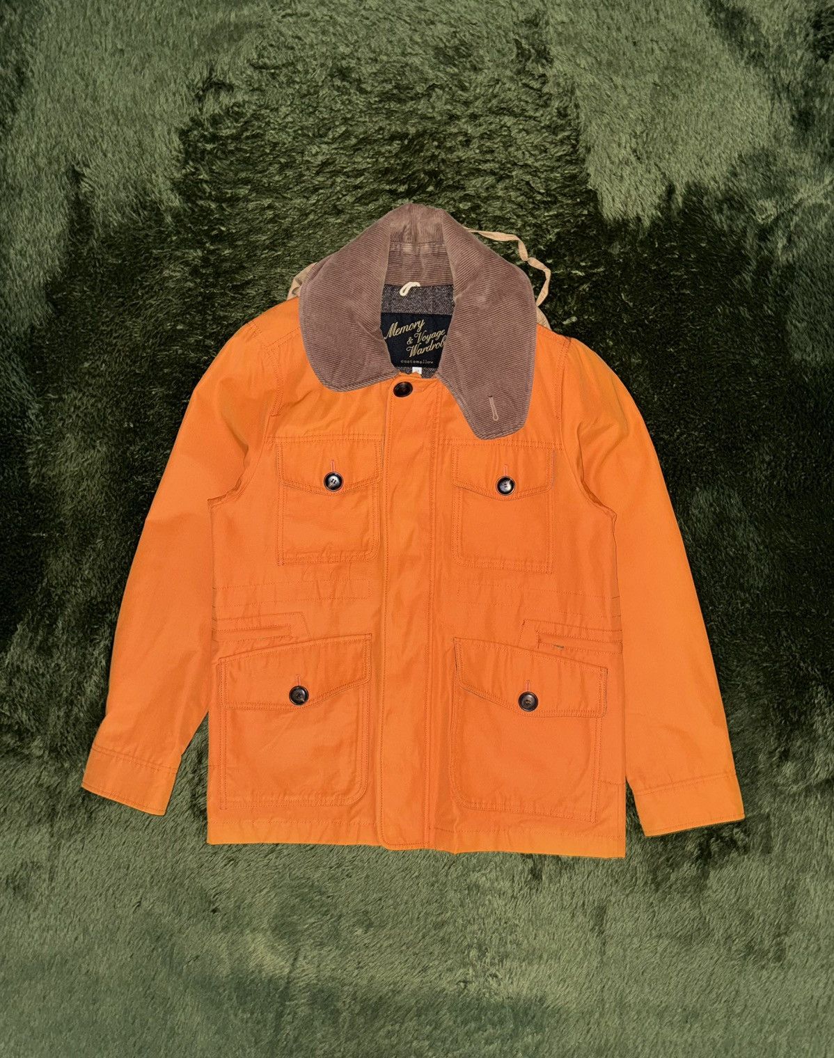 Japanese Brand [38] Customellow MVW Corduroy Collar Hunting Jacket Orange Size US M / EU 48-50 / 2 - 1 Thumbnail