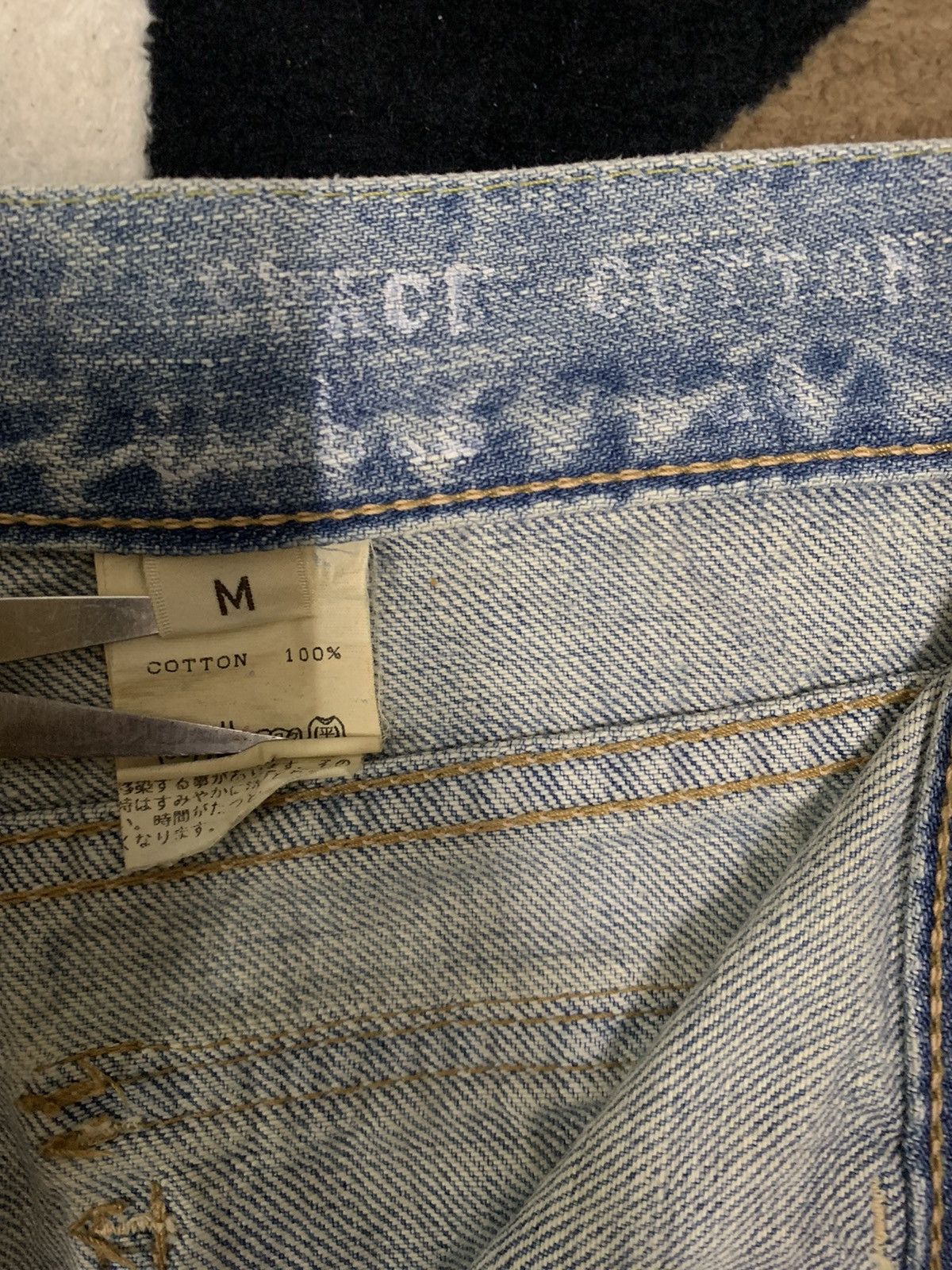 Japanese Brand Vintage Japanese Brand Blue Wash Bush Denim Pants Jeans Size US 32 / EU 48 - 14 Thumbnail