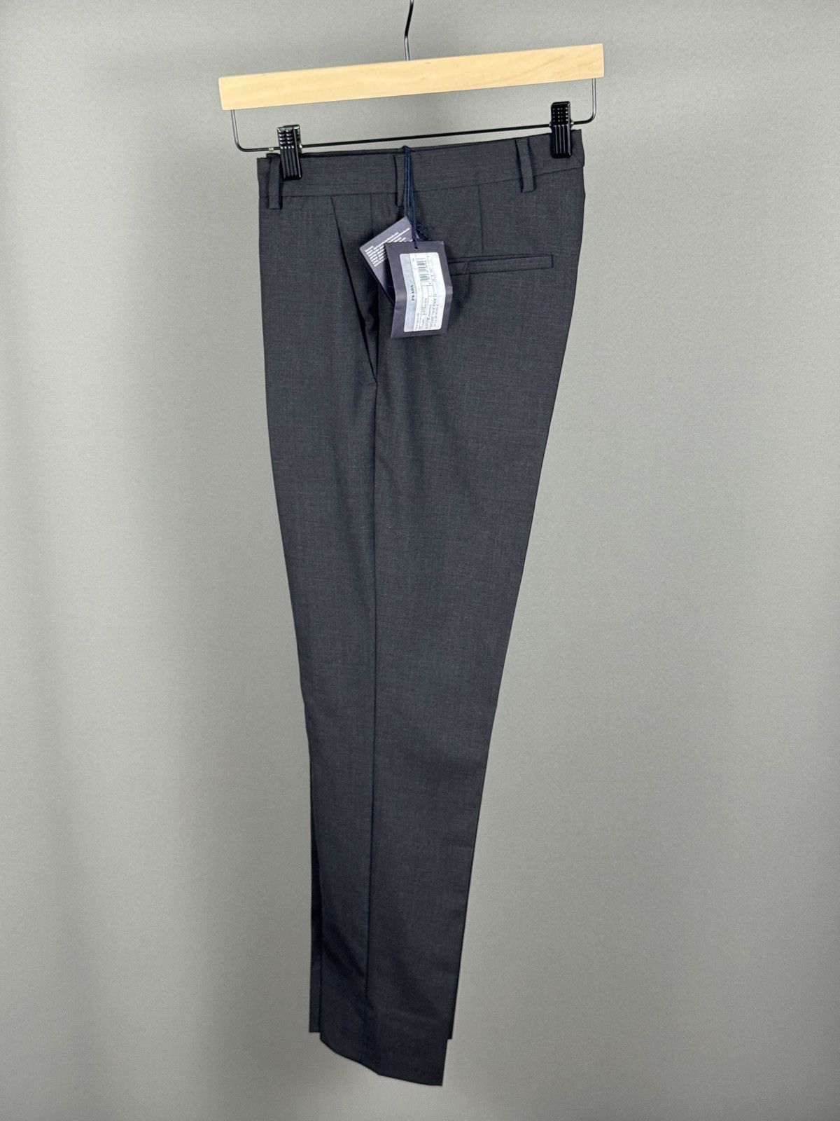Prada NWT PRADA GRAY WOOL PANTS PRADA LOGO Size US 30 / EU 46 - 2 Thumbnail
