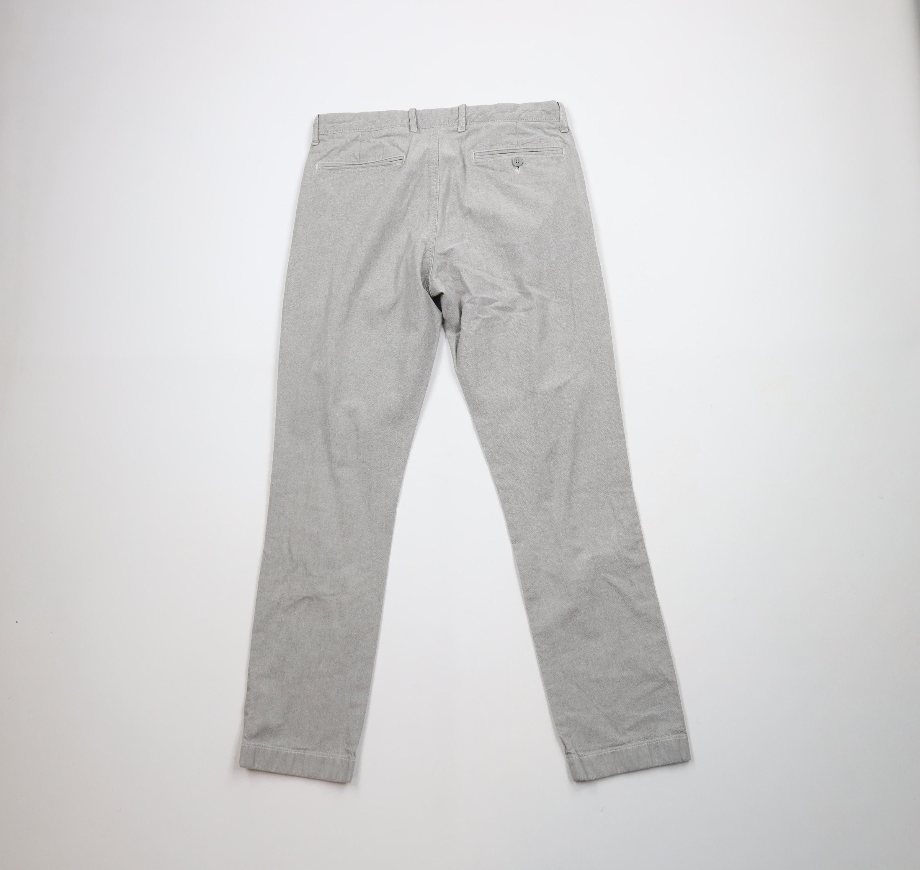 J.Crew × Vintage J Crew Stretch 770 Straight Leg Chino Pants Trousers Gray Size US 31 - 11 Thumbnail