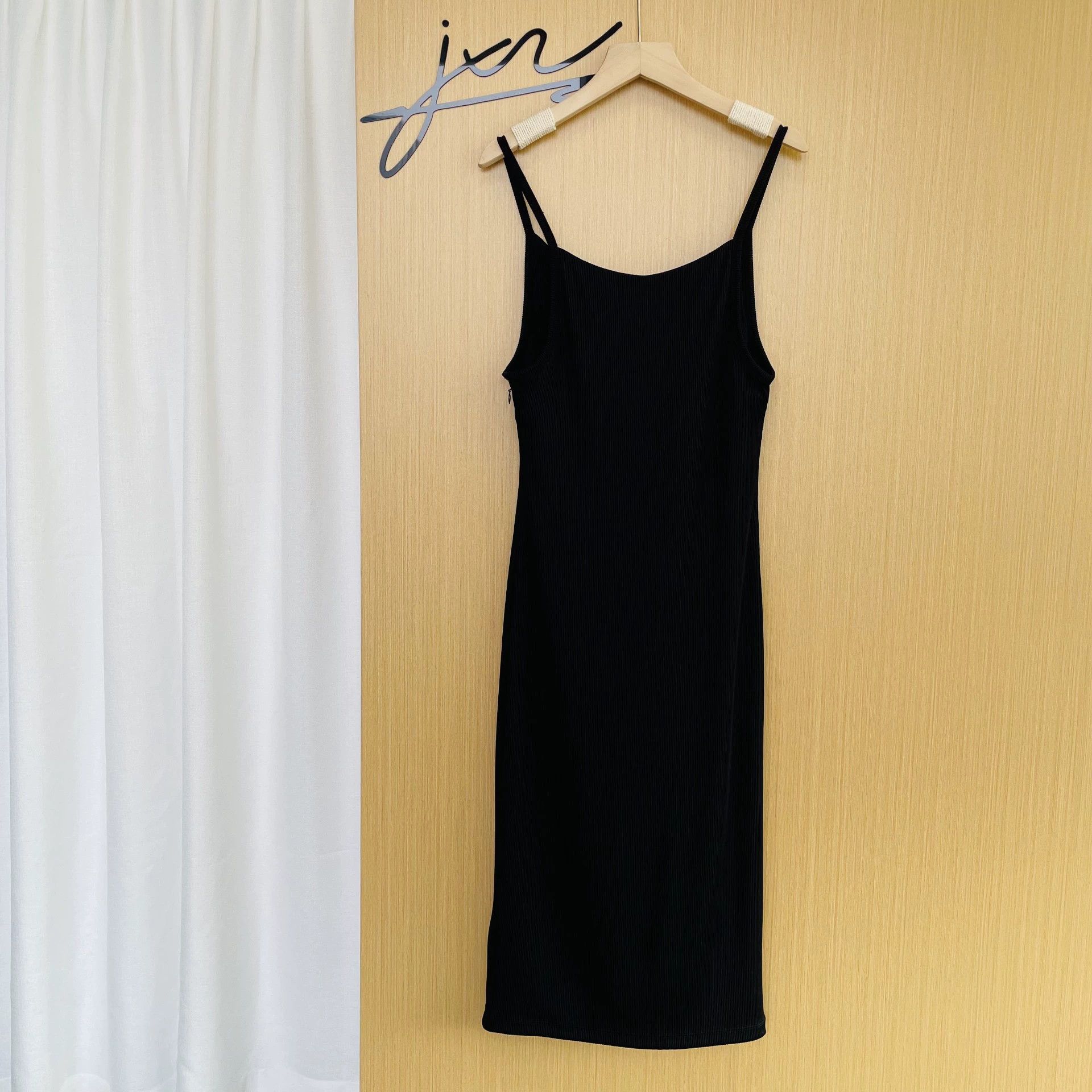 Alexander McQueen Alexander Wang Chain Strap Cami Knit Dress Black M Size M / US 6-8 / IT 42-44 - 2 Thumbnail
