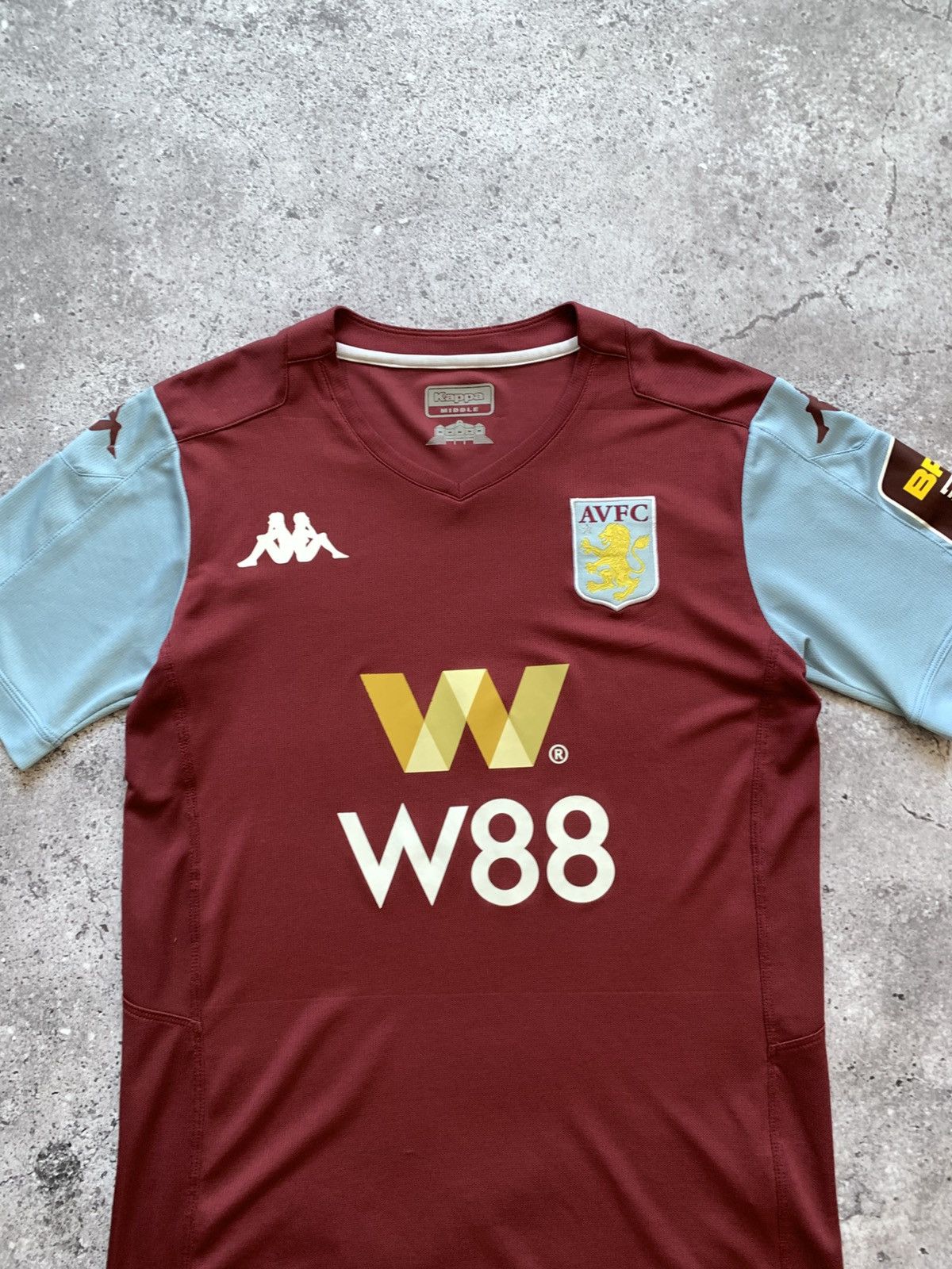 Kappa 🔥KAPPA ASTON VILLA 2019/20 HOME SOCCER JERSEY SHIRT Size US M / EU 48-50 / 2 - 2 Thumbnail