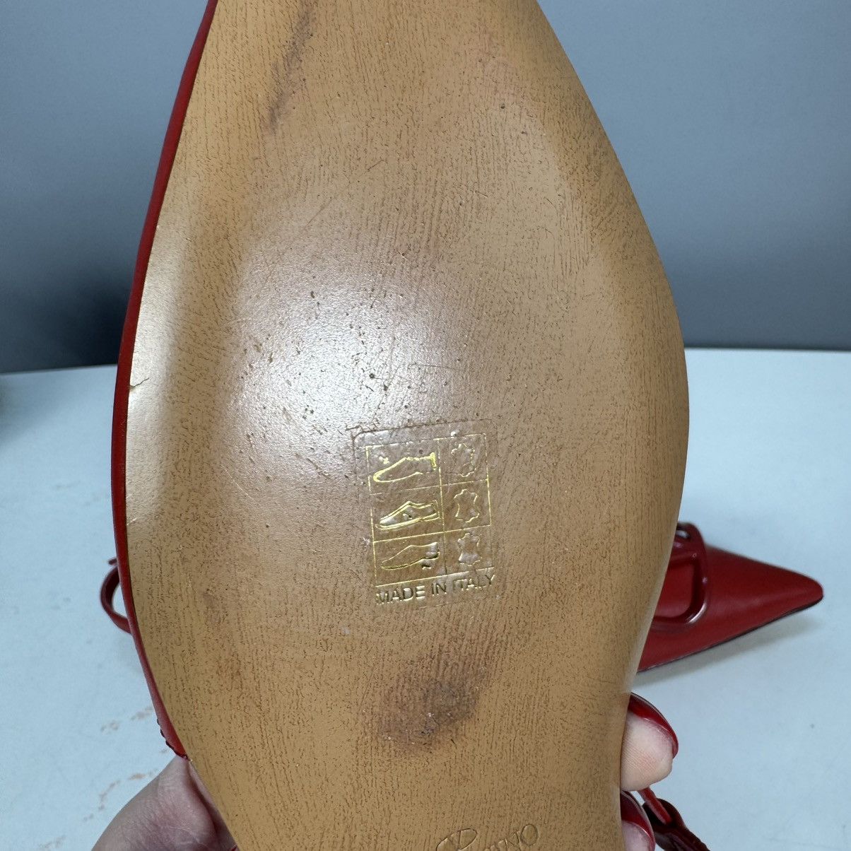 Valentino VALENTINO leather sandals red 40 Size US 10 / IT 40 - 13 Thumbnail