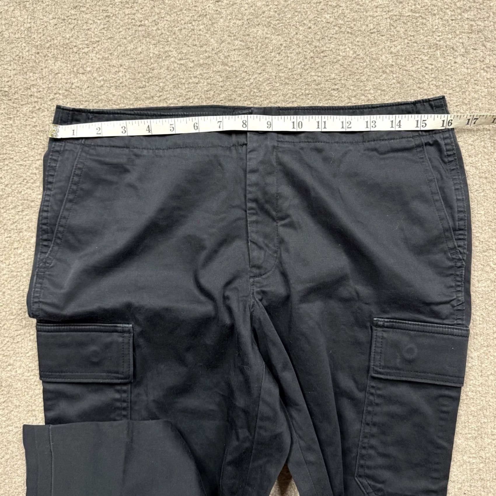 Banana Republic VINTAGE Banana Republic Capri Pants Women's 8 Black Cotton Spandex Stretch Wide-Leg Casual Capris Ladies Mens? Size 30" / US 8 / IT 44 - 5 Thumbnail