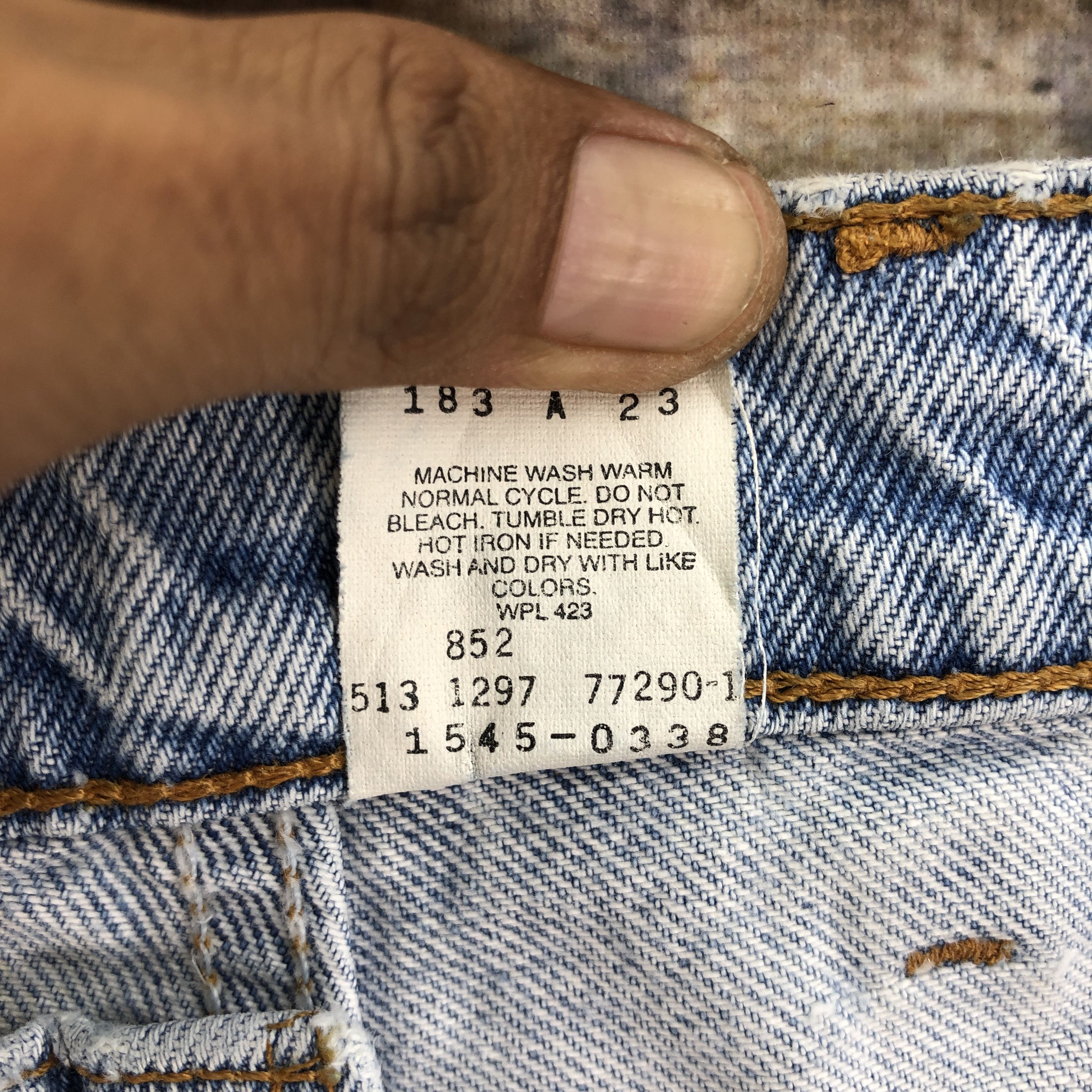 Levi's × Vintage 90s Levis 545 Light Wash Denim Orange Tab Levi's Faded Jeans Size US 42 / EU 58 - 12 Thumbnail
