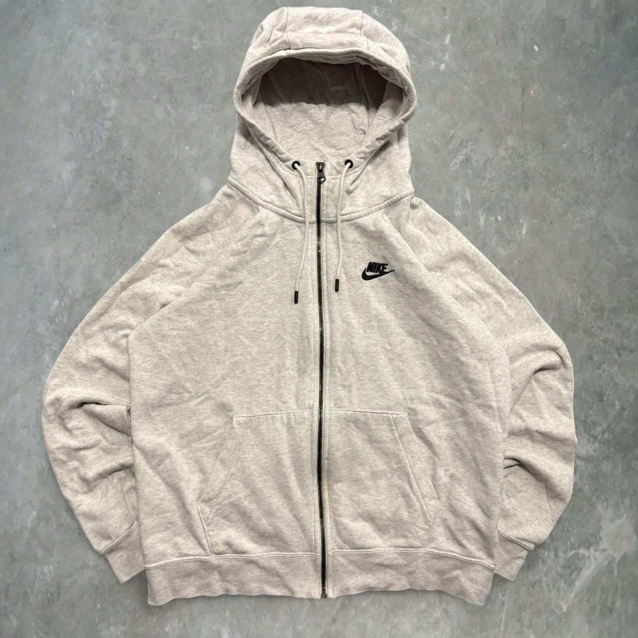 Nike Crazy Vintage Y2K/2000s Nike Grey Streetwear Style Loungewear zipup Hoodie! Size US M / EU 48-50 / 2 - 1 Thumbnail