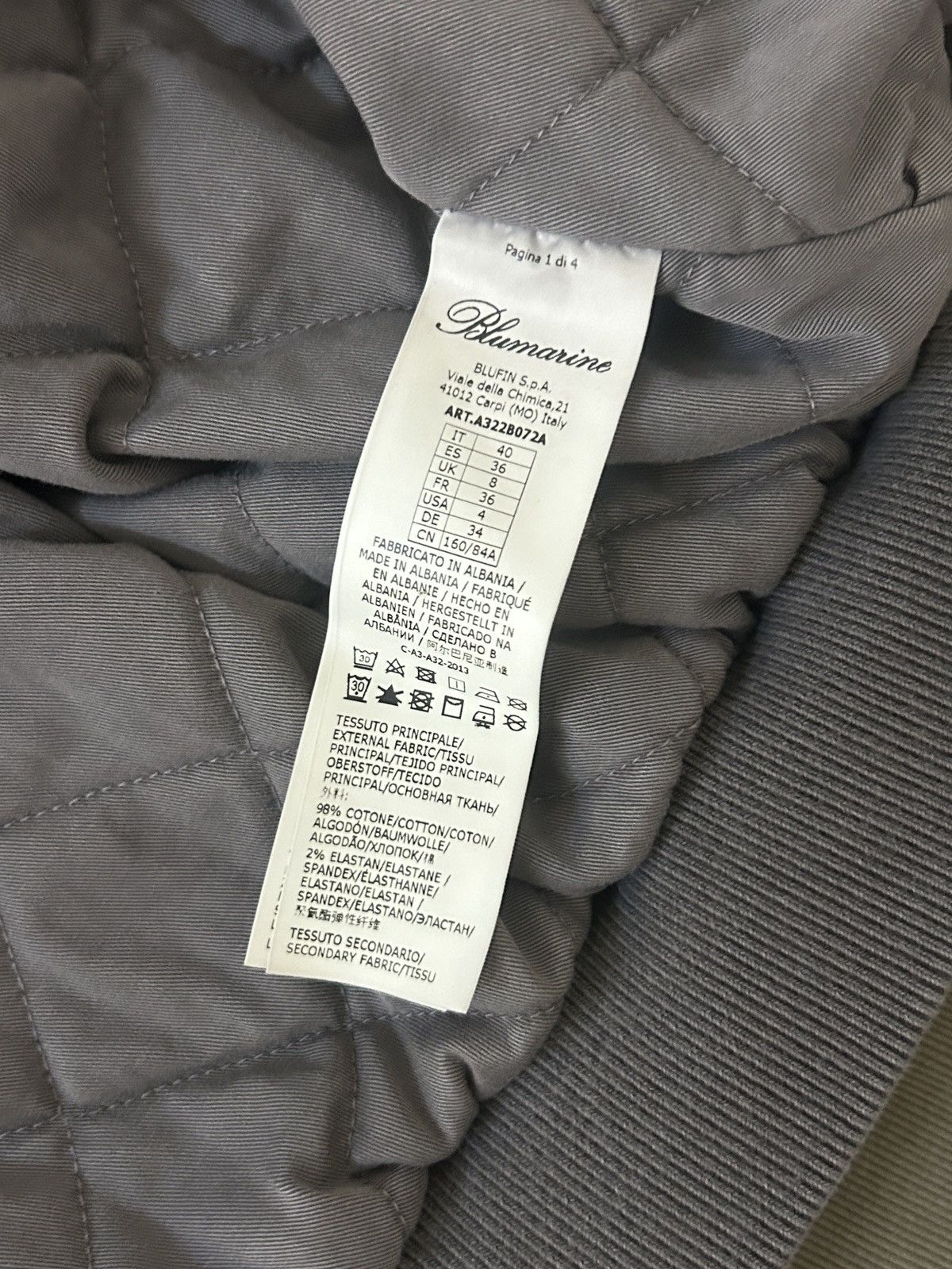 Blumarine FW24 Velour Cargo Cropped Bomber Size M / US 6-8 / IT 42-44 - 6 Thumbnail