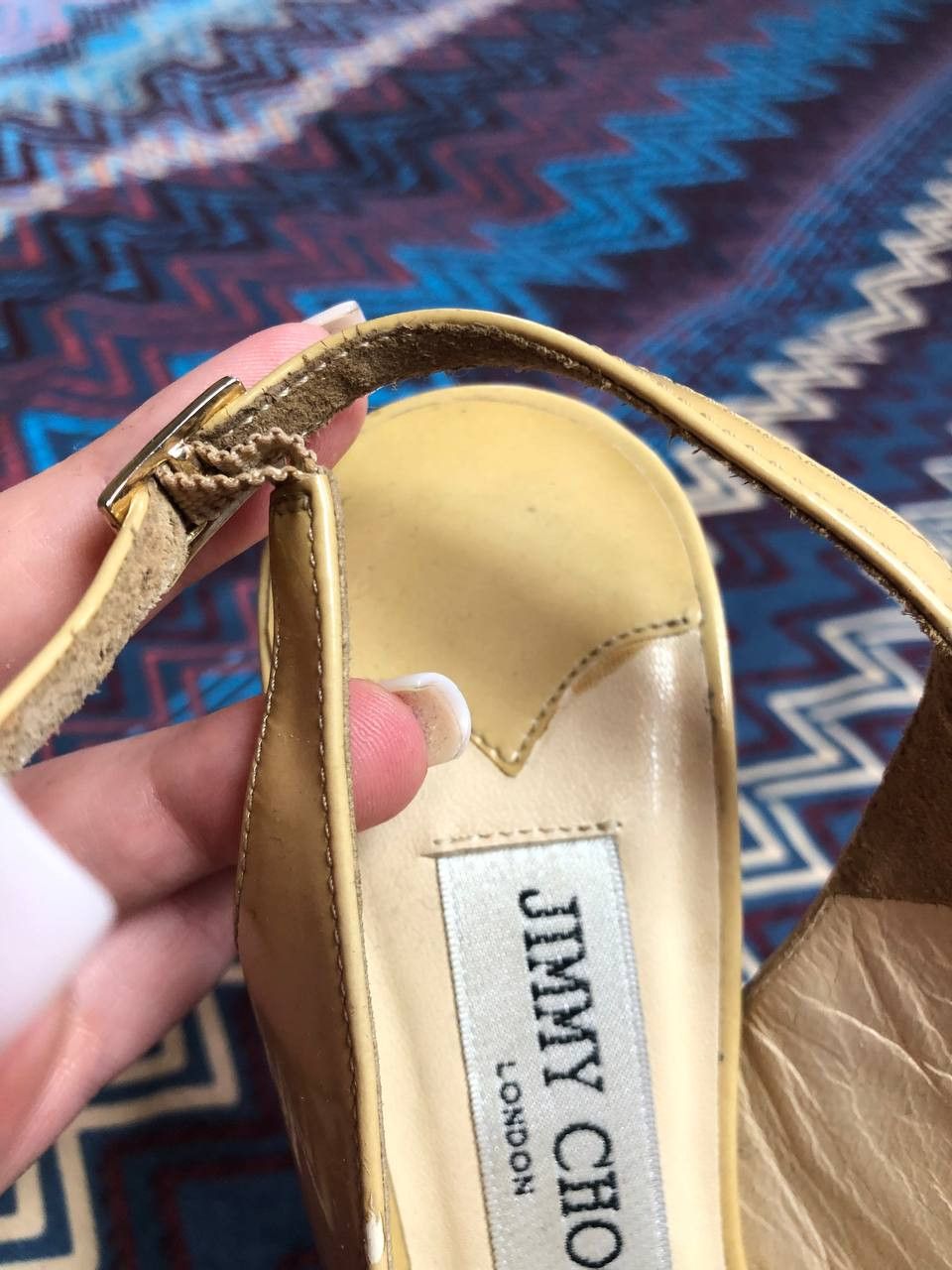 Jimmy Choo Jimmy Choo Heel Stiletto Slingback Platform Peep Leather Size US 5 / IT 35 - 14 Thumbnail