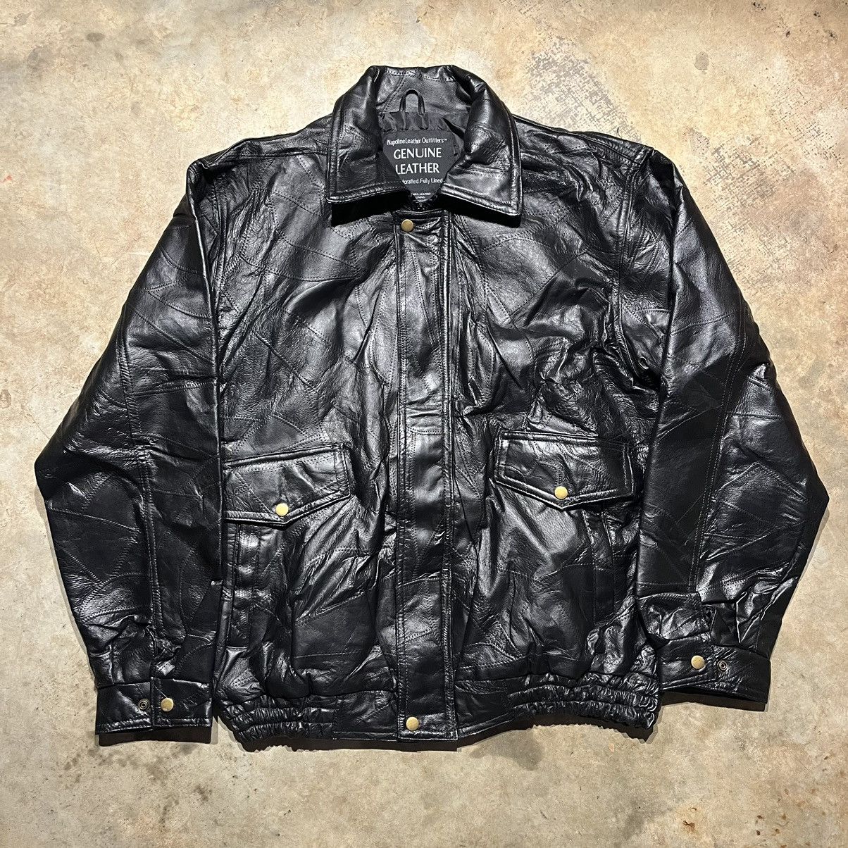 Vintage Vintage 2000s Genuine Leather Black Leather Jacket | Grailed