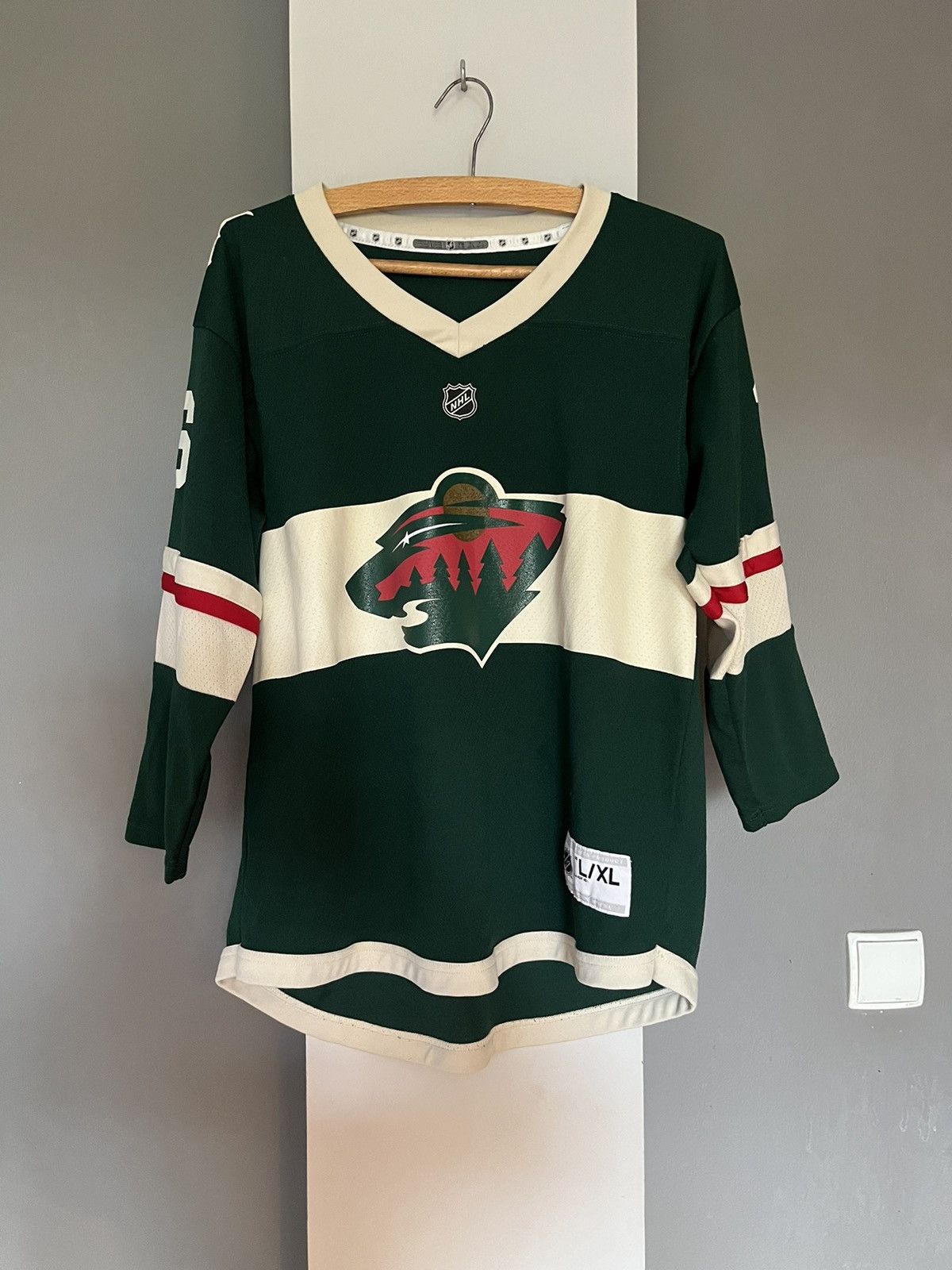 Minnesota wild jersey authentic size newest 52 reebok blank