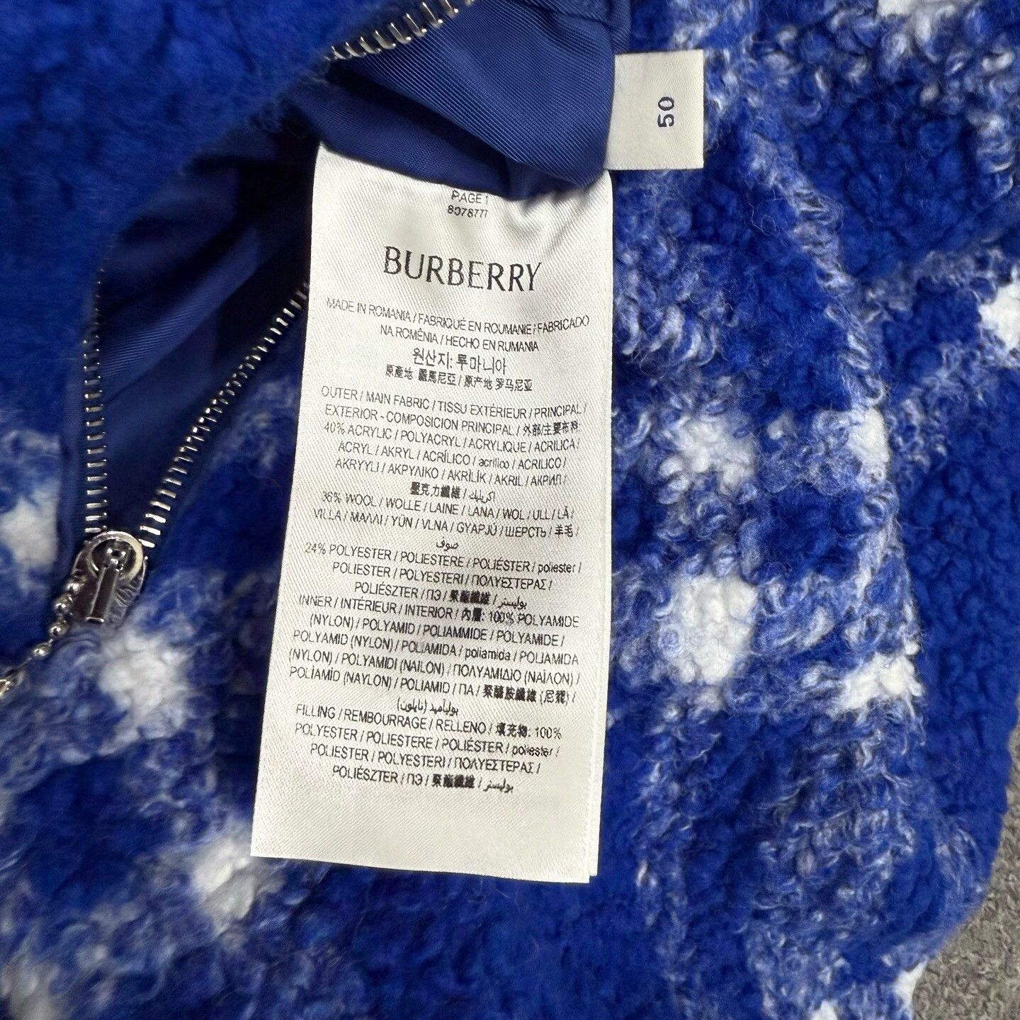 Burberry Burberry Check Teddy 2-Face Jacket 50 MINT Size US M / EU 48-50 / 2 - 4 Thumbnail