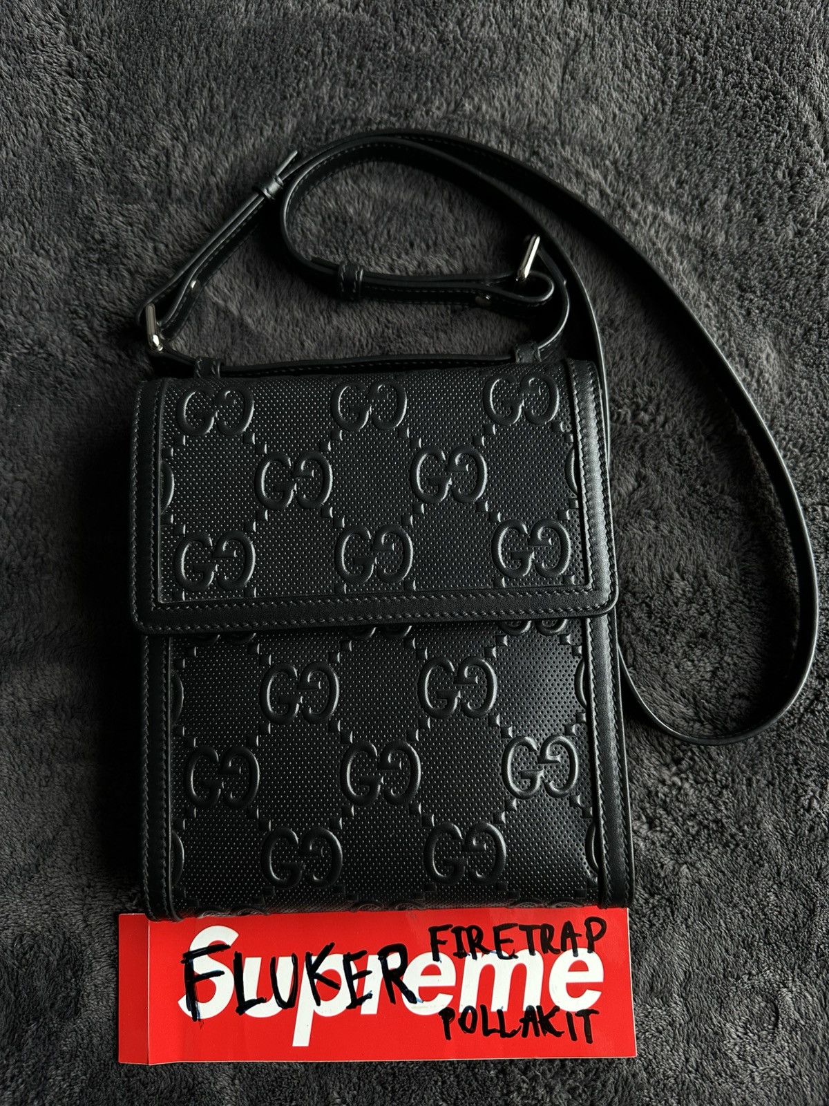 Gucci Gucci GG Embossed Messenger Bag Size ONE SIZE - 1 Thumbnail