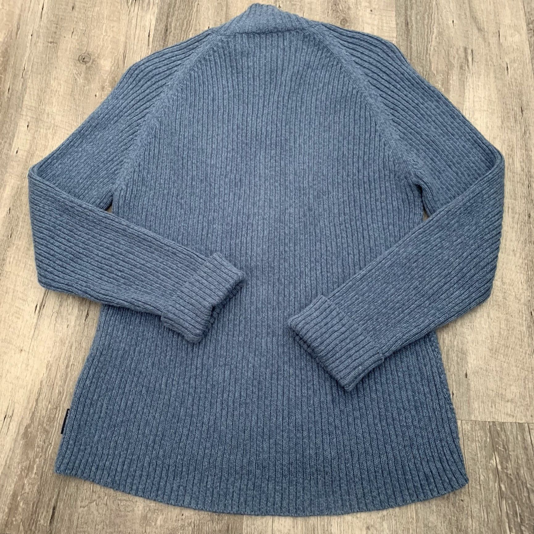 Vintage VINTAGE Woolrich Half Zip Sweater Womens XS Blueberry Blue Ribbed Ramie/Cotton Pullover Size XS / US 0-2 / IT 36-38 - 5 Thumbnail