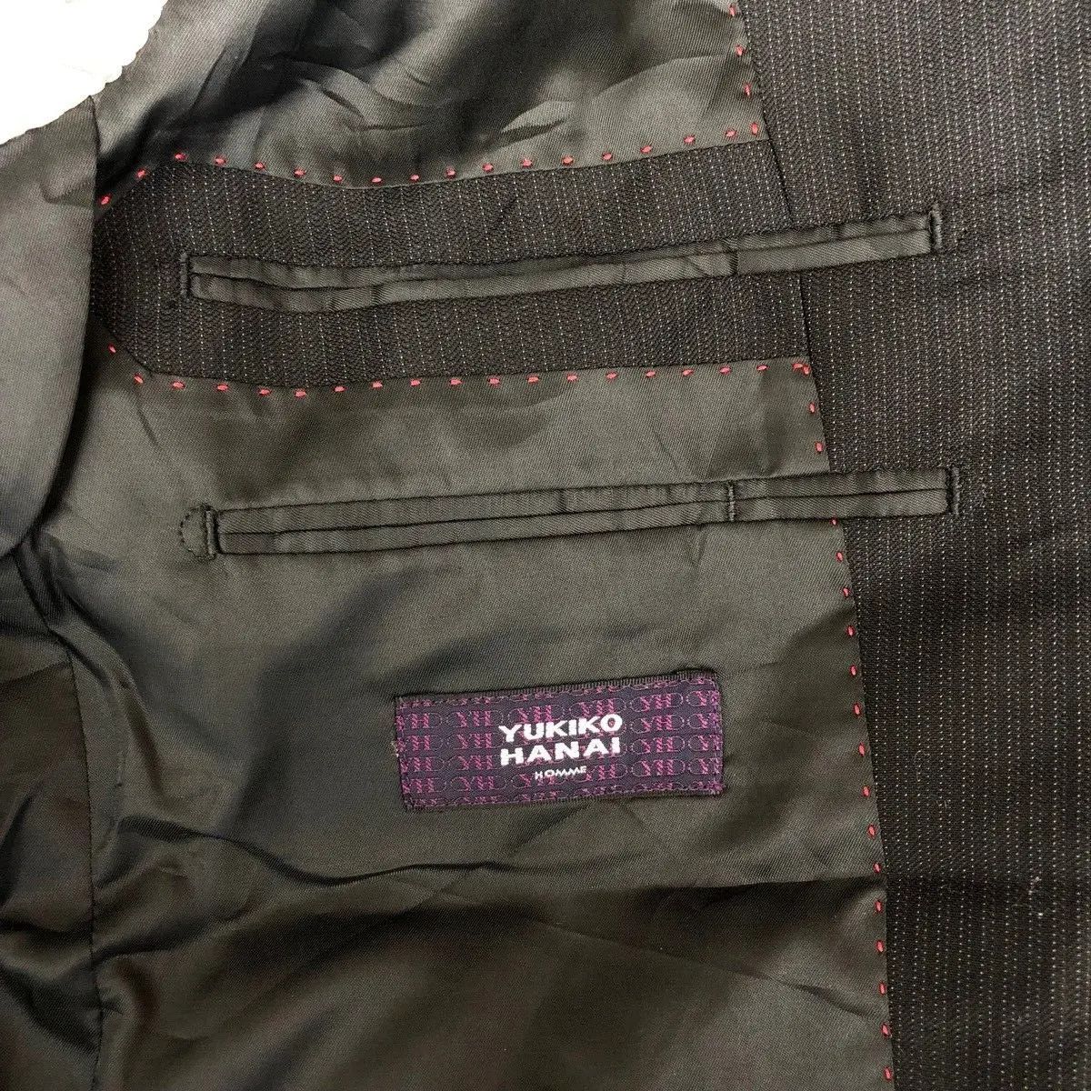 Japanese Brand Vtg YUKIKO HANAI HOMME x ANGELICO Tasmania Wool Blazer Coat Size 44R - 4 Thumbnail