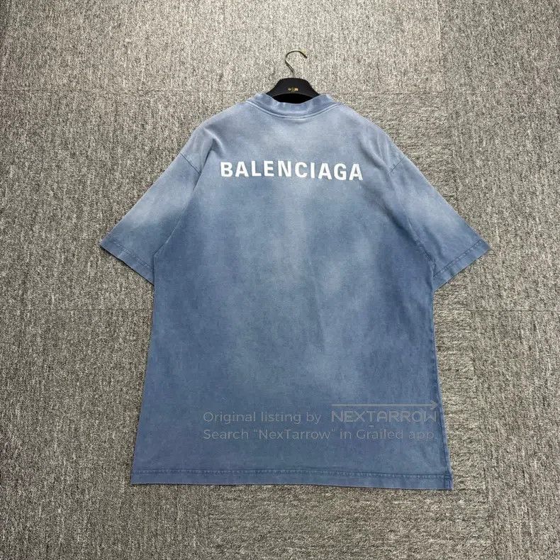 Balenciaga Balenciaga Embroidered Letter Gradient Printed Short Sleev Size US S / EU 44-46 / 1 - 5 Thumbnail