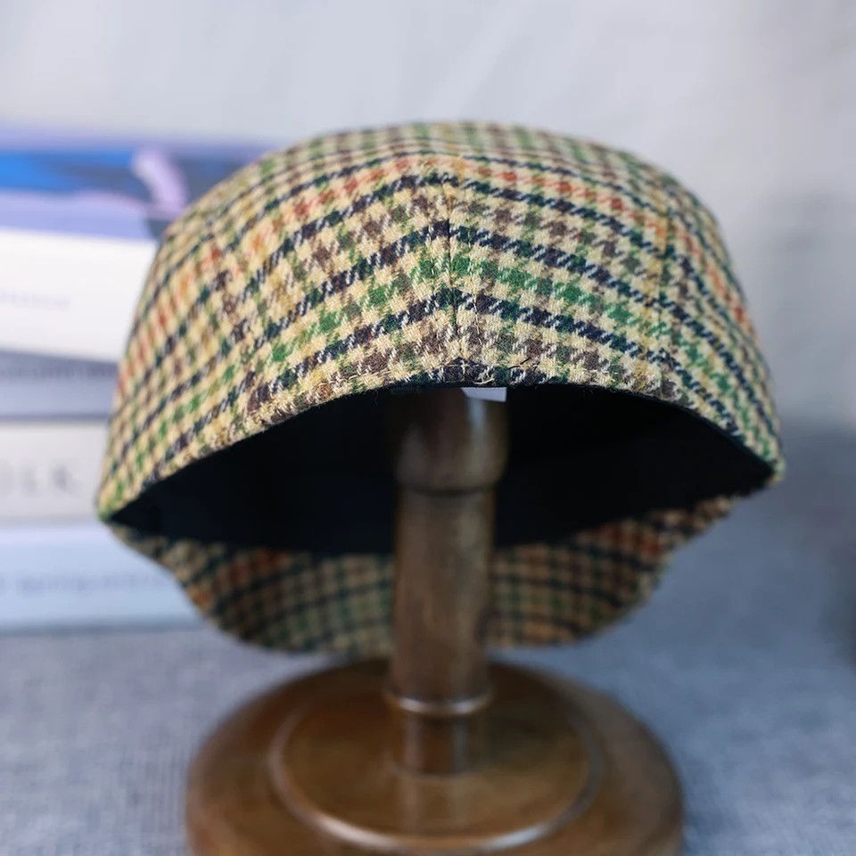 Japanese Brand × Vintage Casual Plaid Hat Men Berets Newsboy Size ONE SIZE - 3 Thumbnail