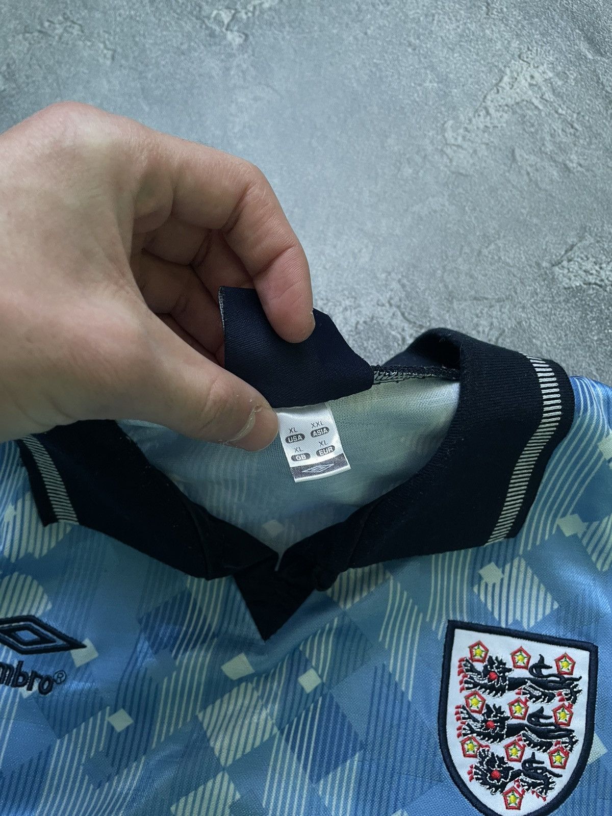 Umbro Vintage England 1990/1992 Football Jersey Size US XL / EU 56 / 4 - 5 Thumbnail