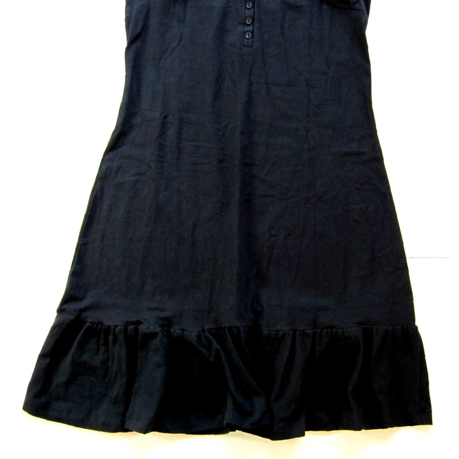 Vintage NWT Wearever Sport Black Cotton Stretch Midi Tank Sun Dress Women Small Size S / US 4 / IT 40 - 6 Thumbnail