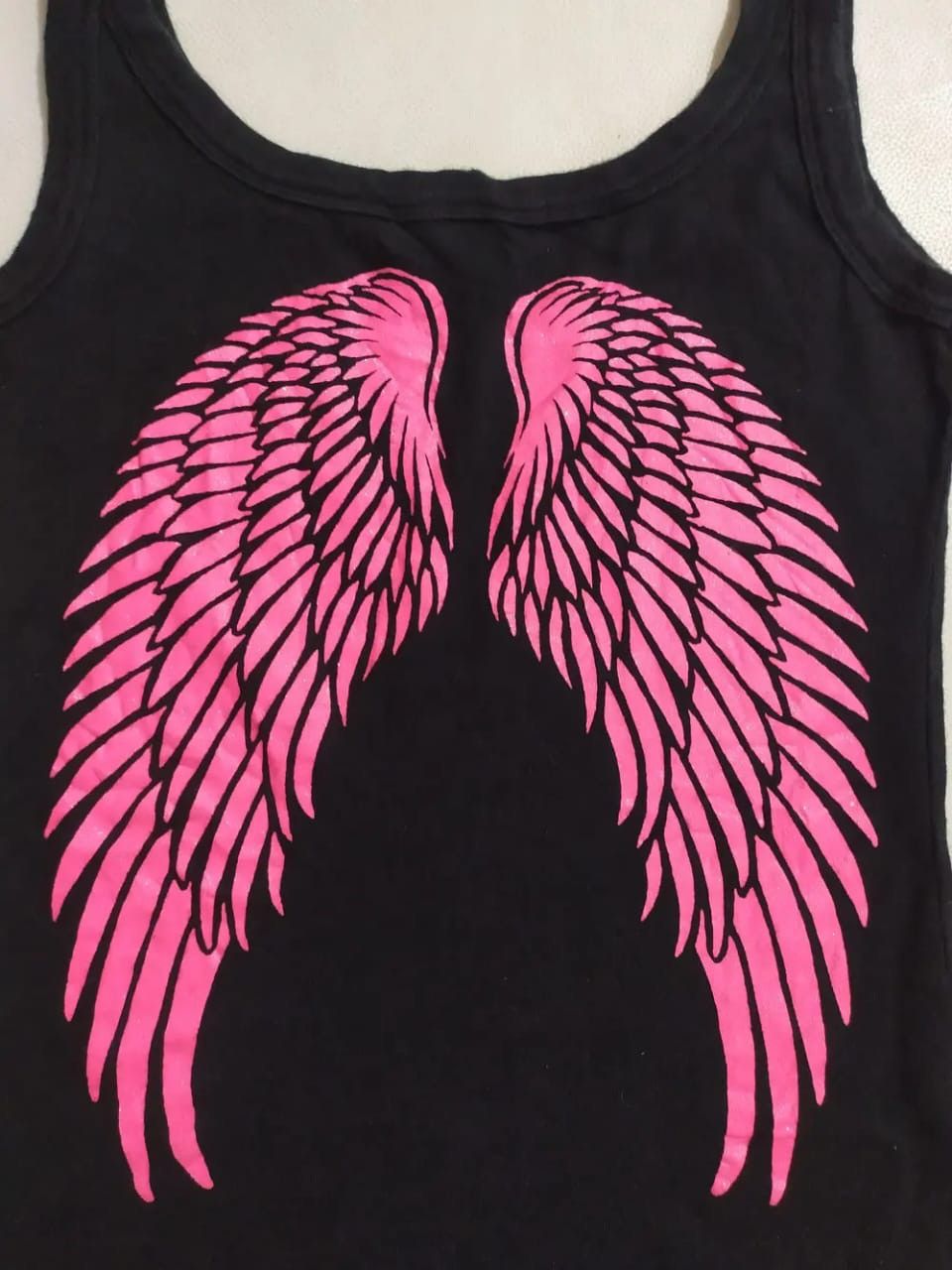 Japanese Brand Punk Skull and Angel Wings Design Sleeveless Stretch Size S / US 4 / IT 40 - 5 Thumbnail