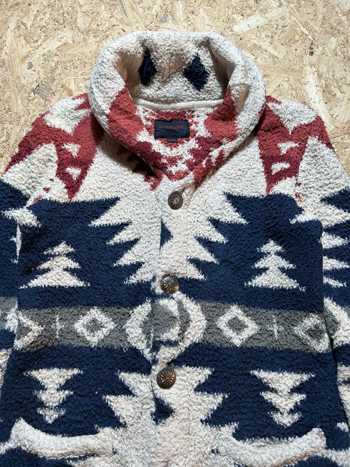 Japanese Brand Anti Ballistic Navajo Aztec Chimayo Fleece Size US M / EU 48-50 / 2 - 2 Thumbnail