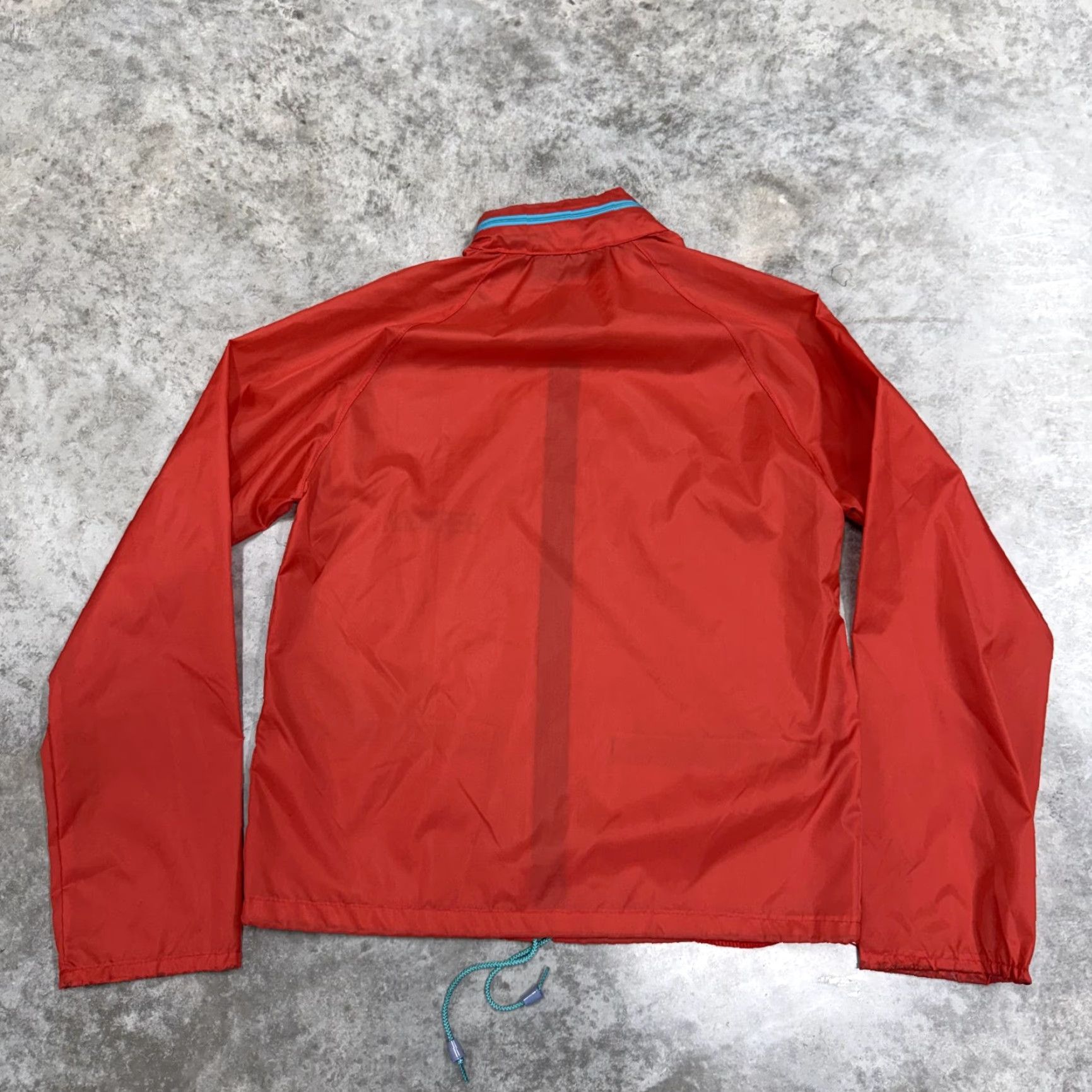Vintage Atlantic Sportswear Bermuda Jacket Mens Small Red Full Zip Windbreaker Nylon Size US S / EU 44-46 / 1 - 4 Thumbnail