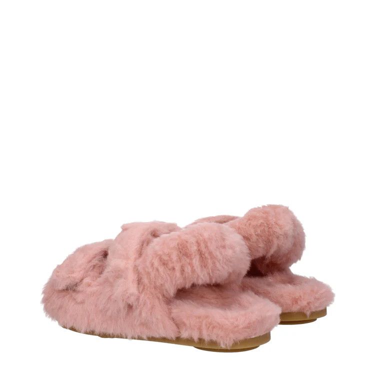Max Mara ob1o1e1124 Eco Fur Sandals in Pink Size US 6 / IT 36 - 4 Thumbnail