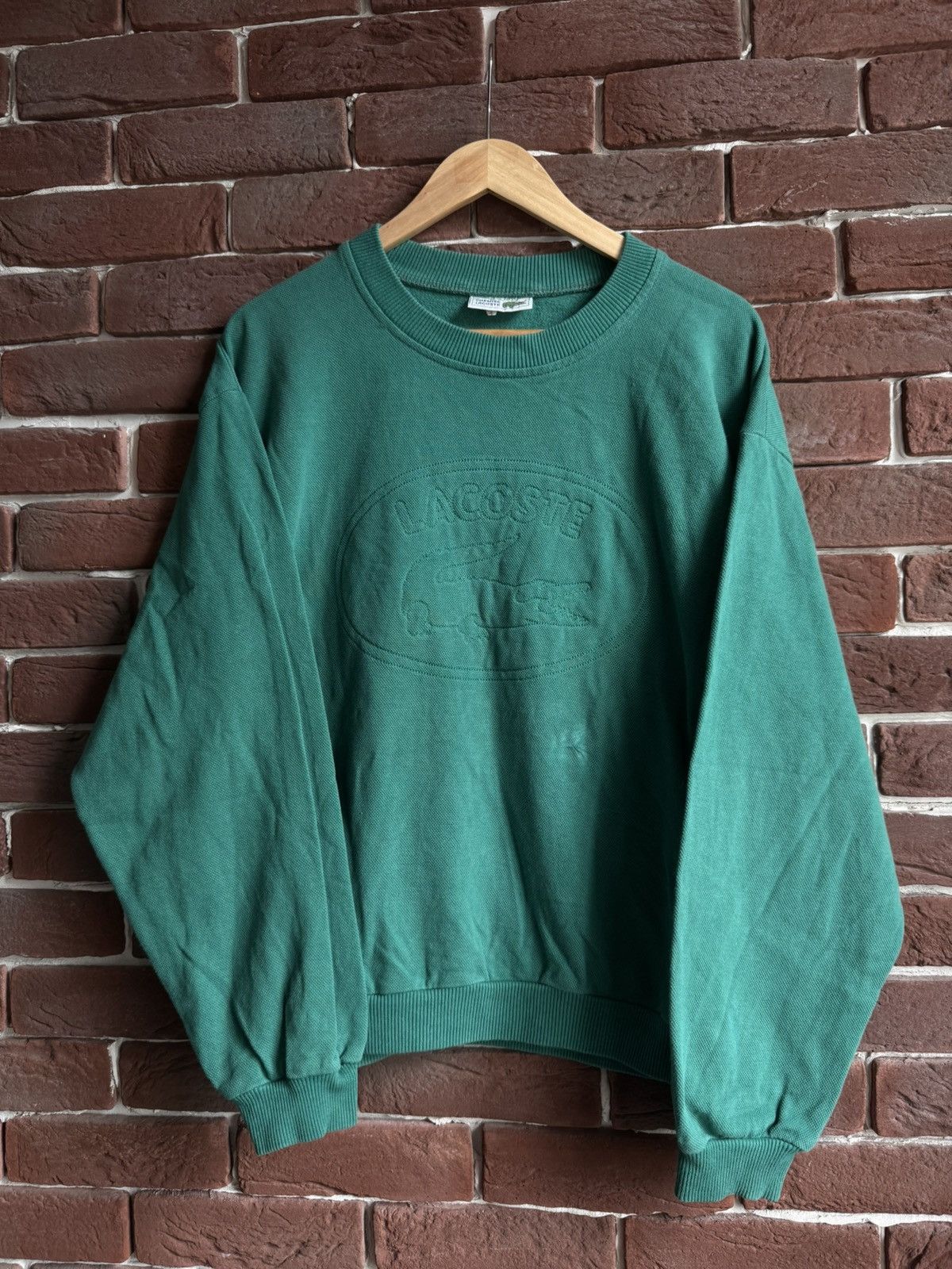 Lacoste Lacoste Vintage Sweater Crewneck Big Logo 90s Hype Rare M Size US M / EU 48-50 / 2 - 1 Thumbnail