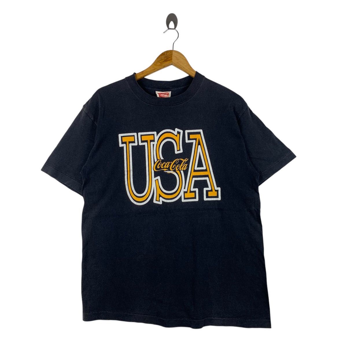 Coca Cola × Vintage Vintage COCA COLA Usa Carbonate Drinking Big Logo T-Shirt Size US L / EU 52-54 / 3 - 1 Thumbnail