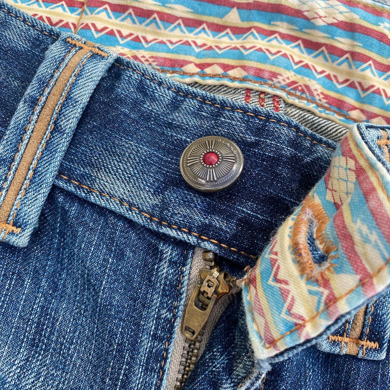 If Six Was Nine Vintage Edwin Exclusive Vintage Distressed Denim Size US 32 / EU 48 - 14 Thumbnail